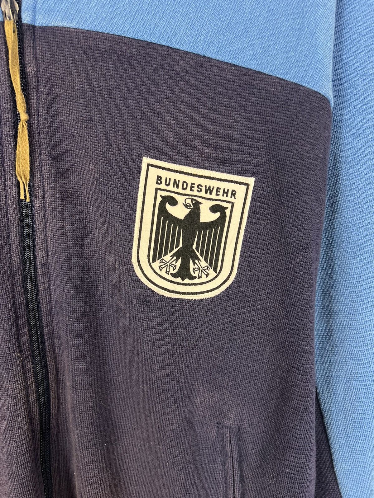 Vintage Vintage 80s Bundeswehr Germany Army Track Top Jacket Size US L / EU 52-54 / 3 - 3 Thumbnail