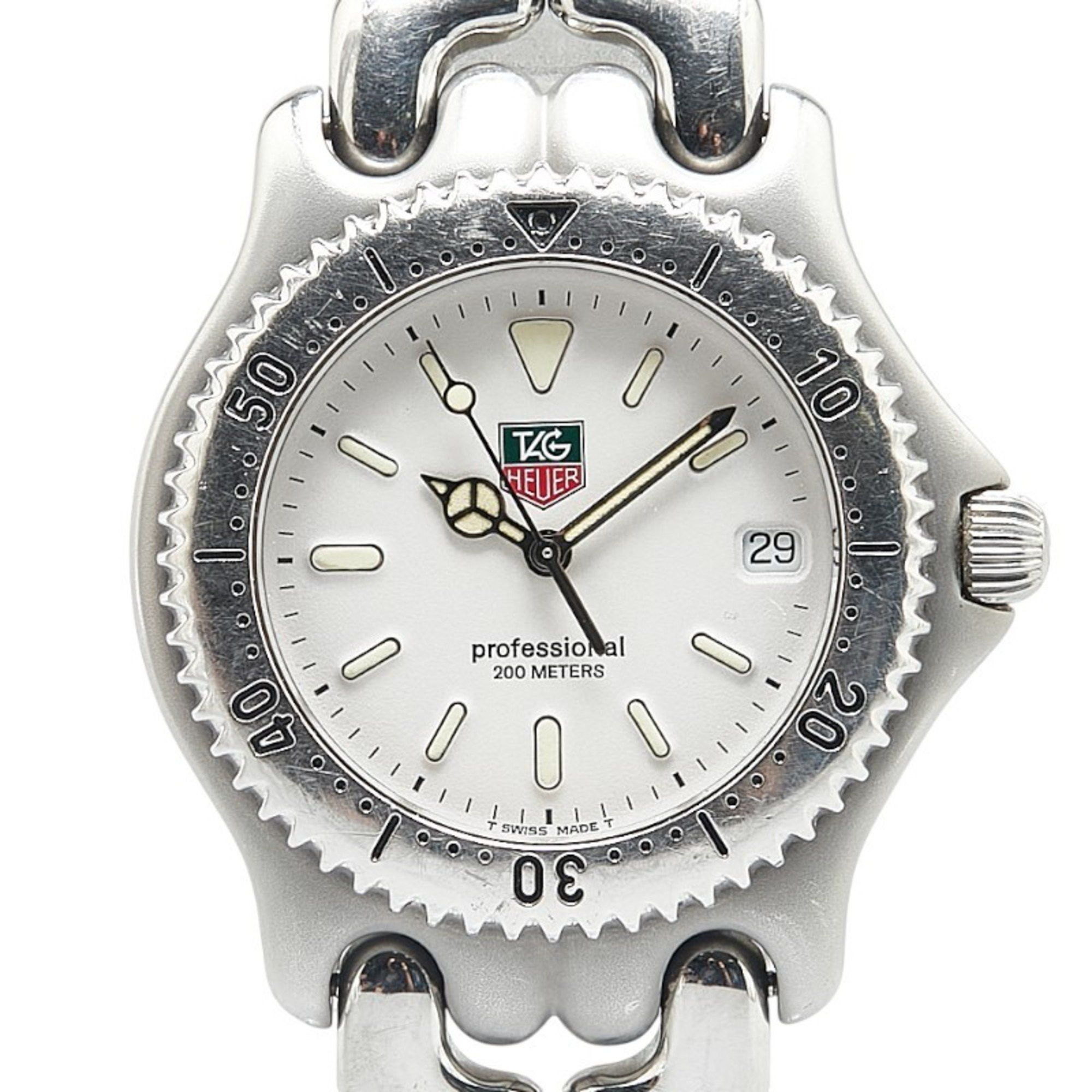 Tag Heuer Cell Watch S99.006M Quartz White Dial Stainless Steel Men's Heuer