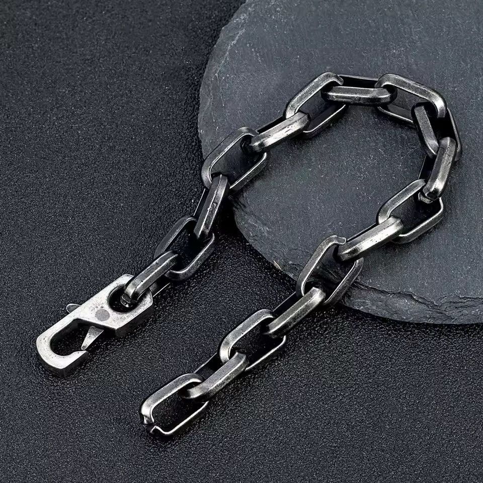 Jewelry Streetwear Punk Stainless Steel Motorcycle Bracelet Chain Size ONE SIZE - 2 Thumbnail