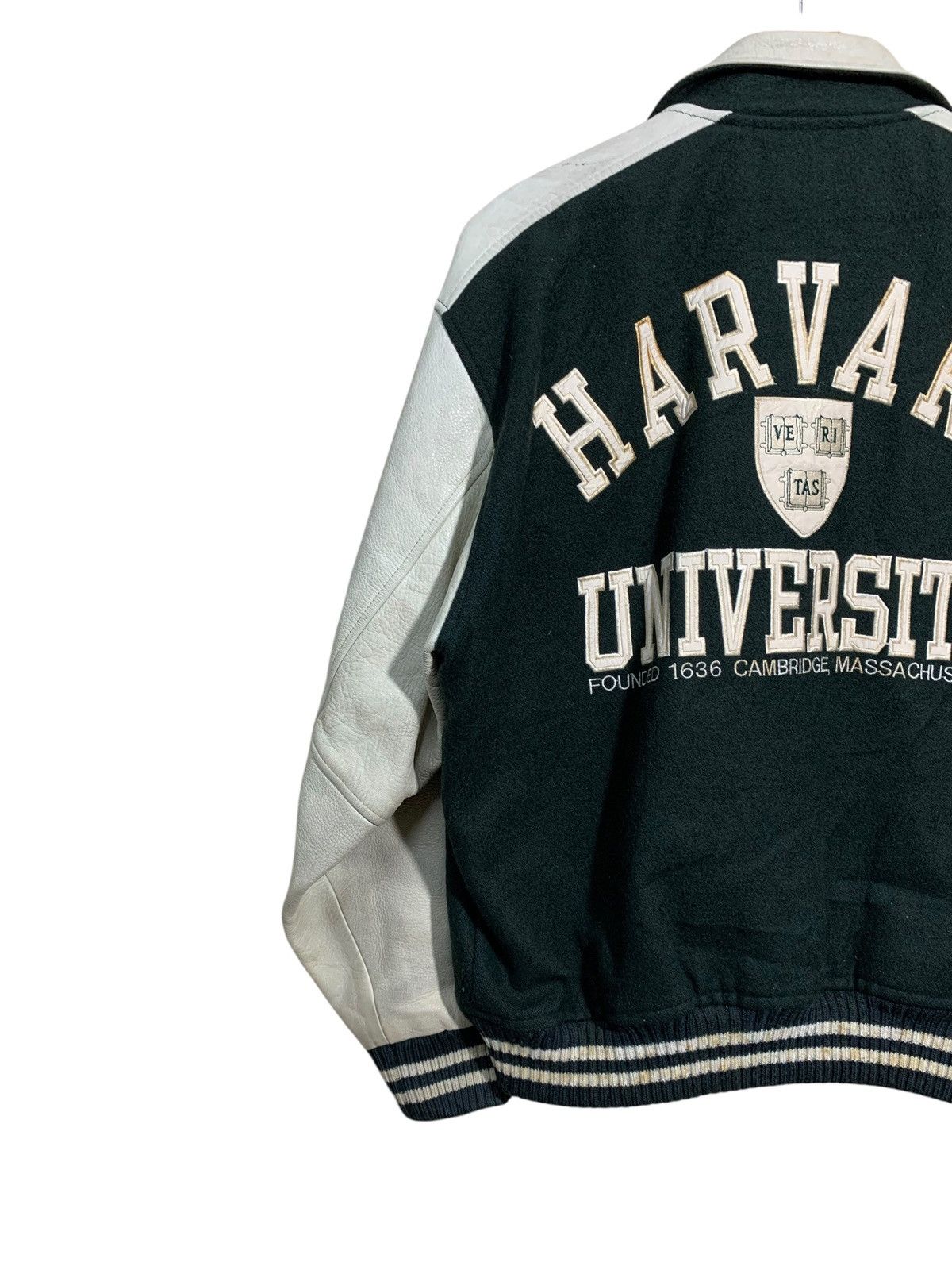 Vintage 🔥VTG HARVARD UNIVERSITY VARSITY JACKETS WOOL/LEATHER Size US M / EU 48-50 / 2 - 2 Thumbnail