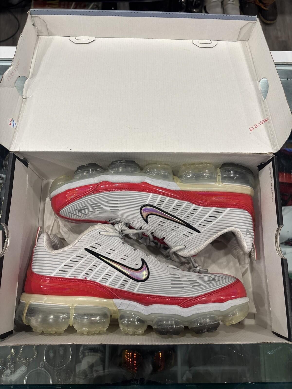 Nike Nike Red And Black Air Vapormax 360 Running Shoes With Box Size US 12 / EU 45 - 6 Thumbnail