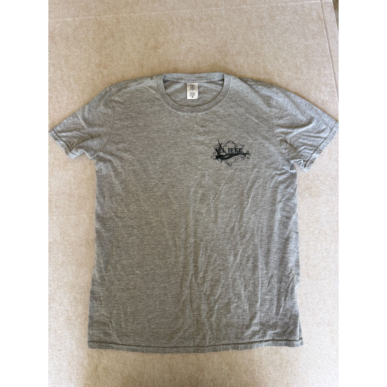 The Unbranded Brand El Jefe Graphic T-Shirt Mens Medium Gray Vintage Style Cott Size US M / EU 48-50 / 2 - 3 Thumbnail