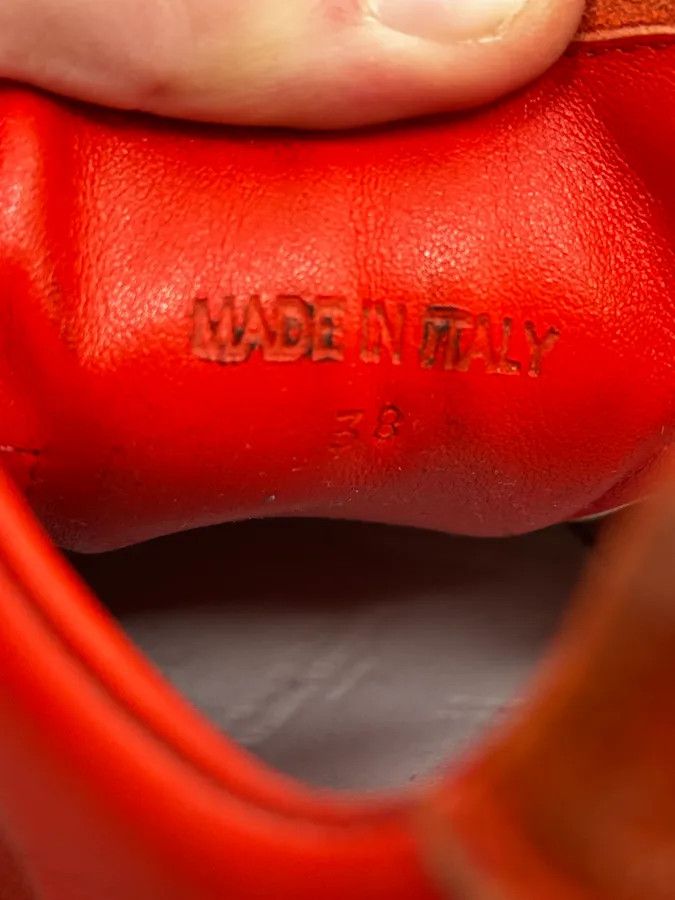 Maison Margiela Maison Margiela Replica Gats Triple Red Leather Sneakers Size US 7 / IT 37 - 6 Thumbnail