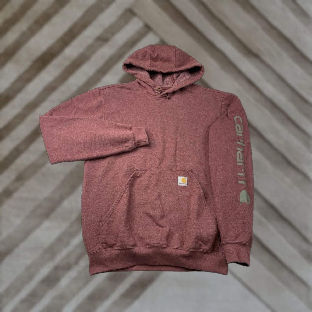 Carhartt VINTAGE Carhartt Hoodie Mens Small Maroon K288 R19 Sweatshirt Pullover Hooded Sleeve Long Logo Size US S / EU 44-46 / 1 - 1 Thumbnail