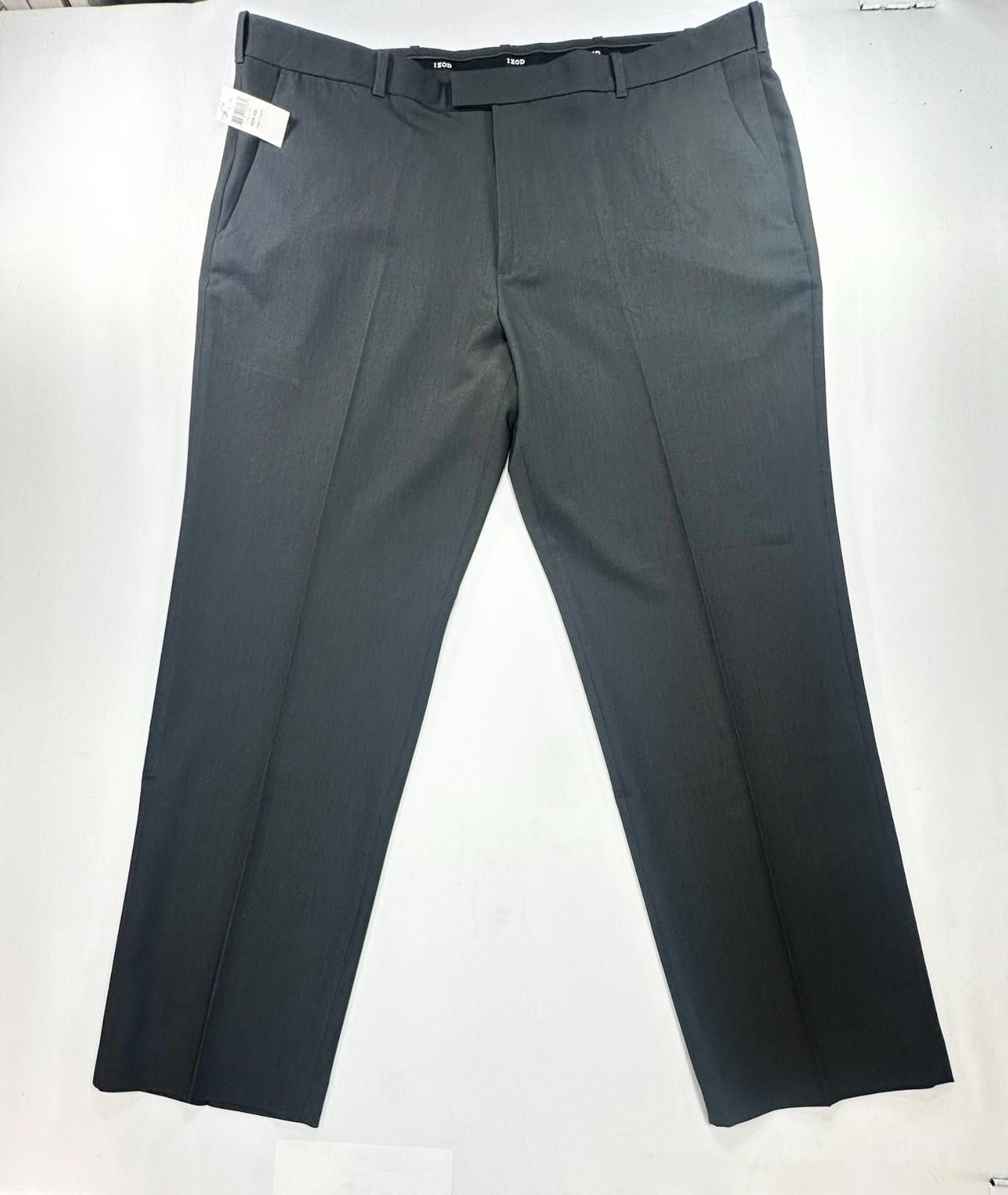 Izod Izod Straight Stretch No Iron Dress Pants Black Mens 42/30 Size US 42 / EU 58 - 1 Thumbnail