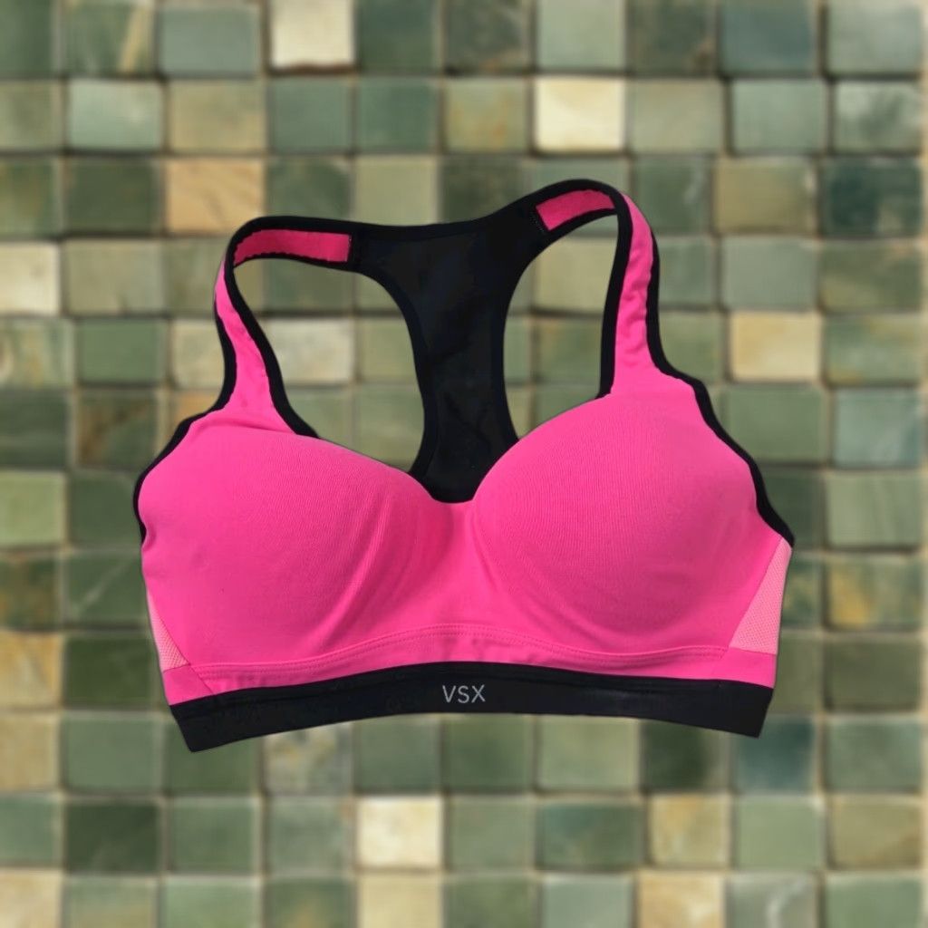 Victoria's Secret Victorias Secret VSX Womens Sports Bra 32C Lot Of 2 Hot Pink Size ONE SIZE - 1 Thumbnail