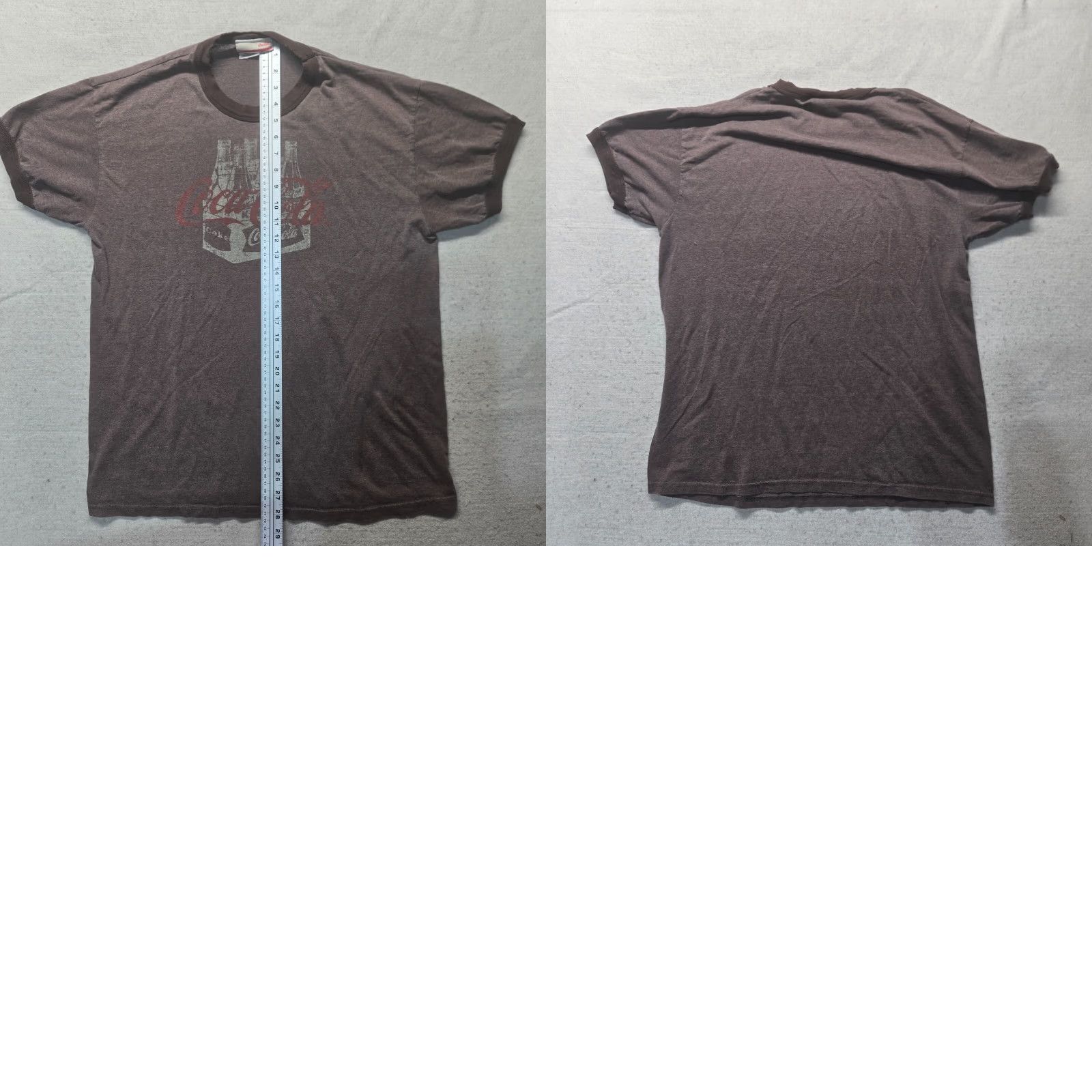 Vintage Coca-Cola Shirt Brown Bottle Logo Promo Casual Tee Adult Mens XL Cotton Polyester Graphic Print Logo Athletic Fit Short Sleeve Vintage: No Size US XL / EU 56 / 4 - 8 Thumbnail