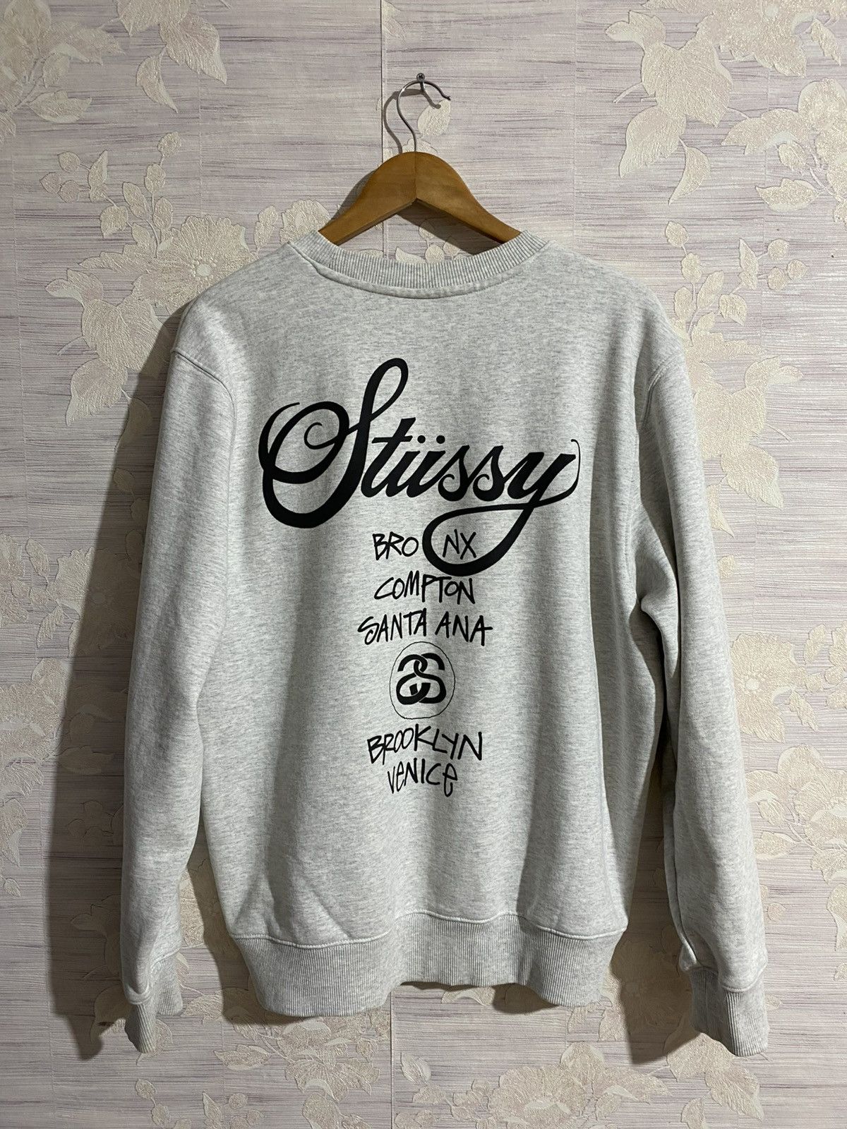 Dover Street Market × Stussy Stussy x Dover Street Market Grey Sweatshirt Size US M / EU 48-50 / 2 - 4 Thumbnail
