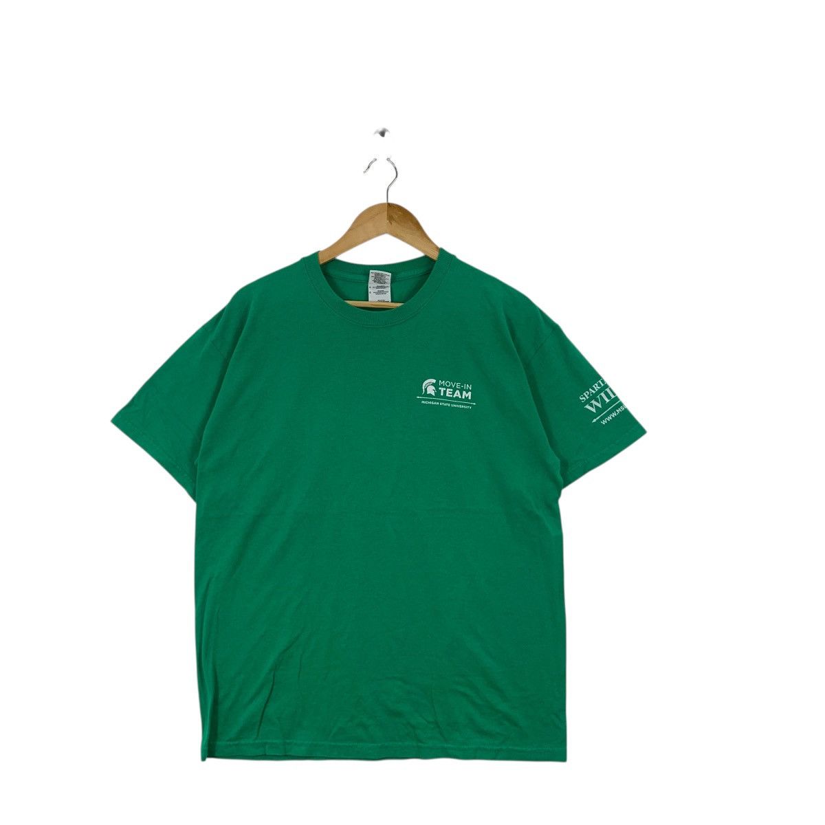 Vintage Vintage MICHIGAN STATE UNIVERSITY Move-In Team Tee Shirt Top Size L / US 10 / IT 46 - 4 Thumbnail