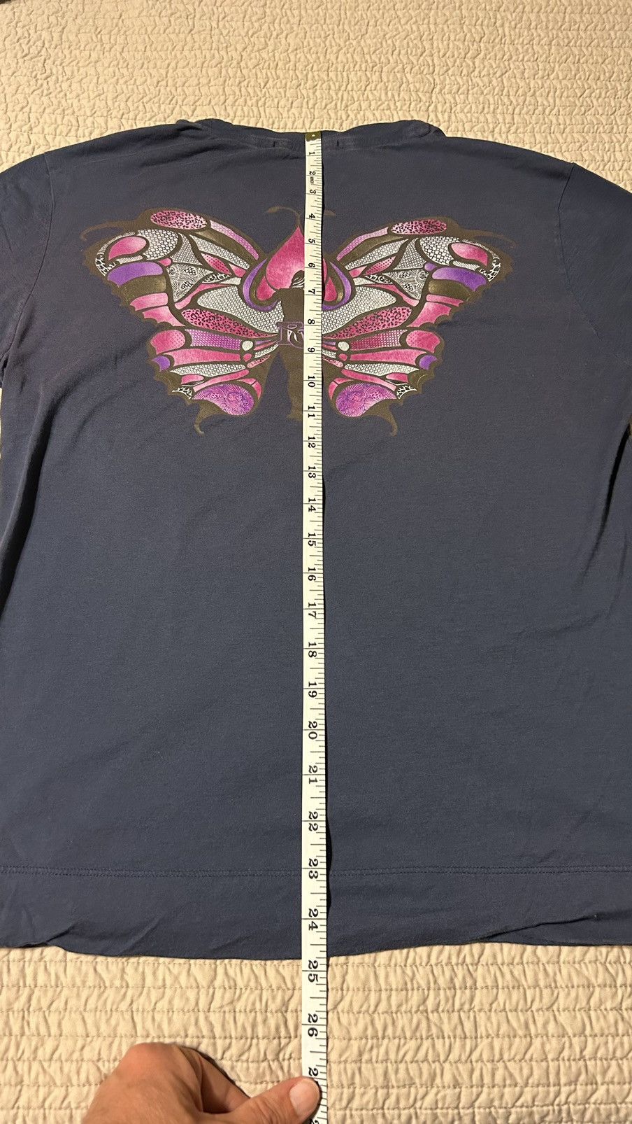 Roberto Cavalli × Vintage Spring 2007 Vintage Butterfly Print T Small Size US M / EU 48-50 / 2 - 7 Thumbnail