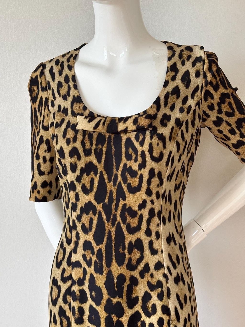 Moschino Moschino Leopard Print Bodycon Dress IT42 US8 Vintage Size M / US 6-8 / IT 42-44 - 2 Thumbnail