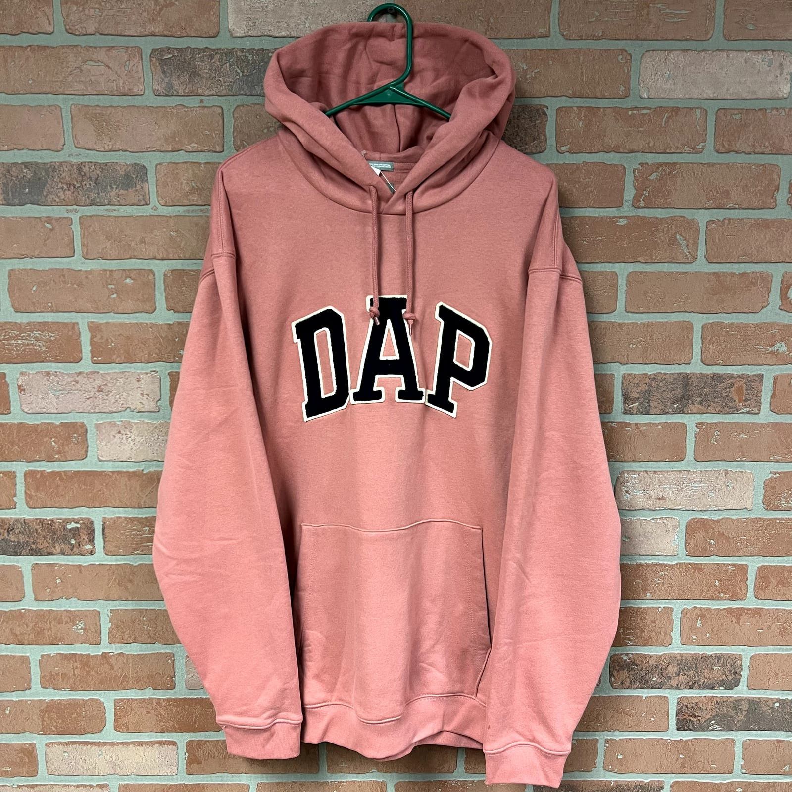 image of Dapper Dan X Gap Hoodie in Pink, Men's (Size 2XL)