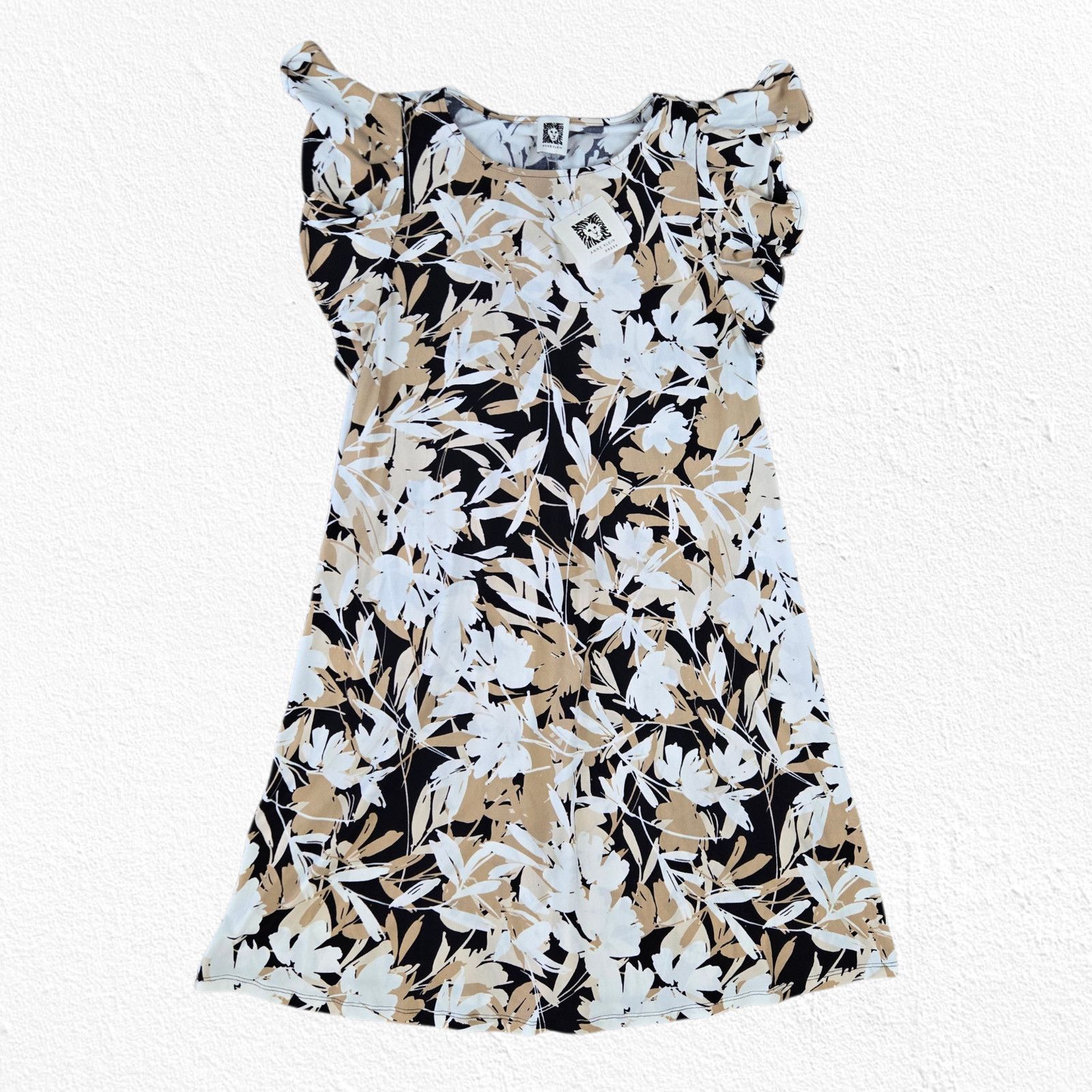 Anne Klein Anne Klein Floral Ruffle Sleeve Workwear Shift Dress Size 2 Size XS / US 0-2 / IT 36-38 - 2 Thumbnail