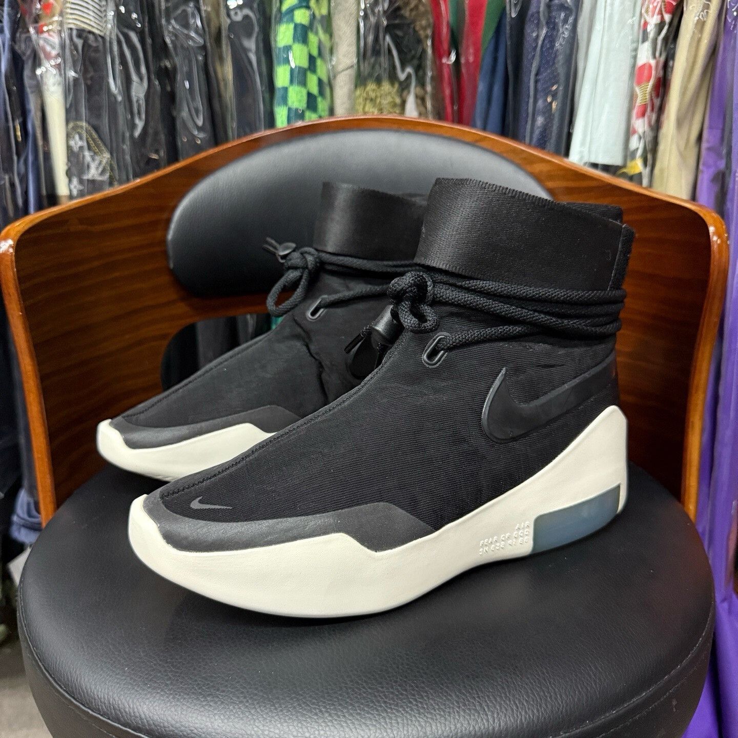 Fear of God Fear of God Retro Black Hitop Sneakers 40 Men Size US 7.5 / EU 40-41 - 1 Thumbnail