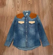 Visvim VISVIM SS PICARO DAMAGED SHIRT L/S patchwork denim shirt Size US S / EU 44-46 / 1 - 1 Thumbnail