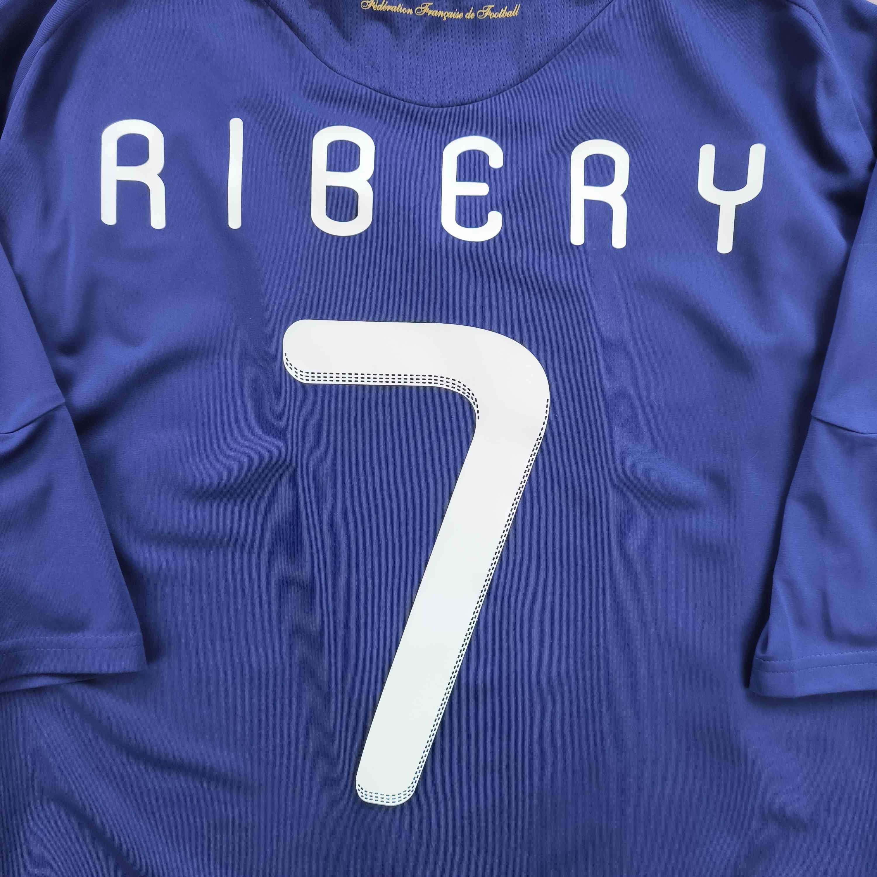 France 2010-11 Adidas home Ribery football jersey size XXL