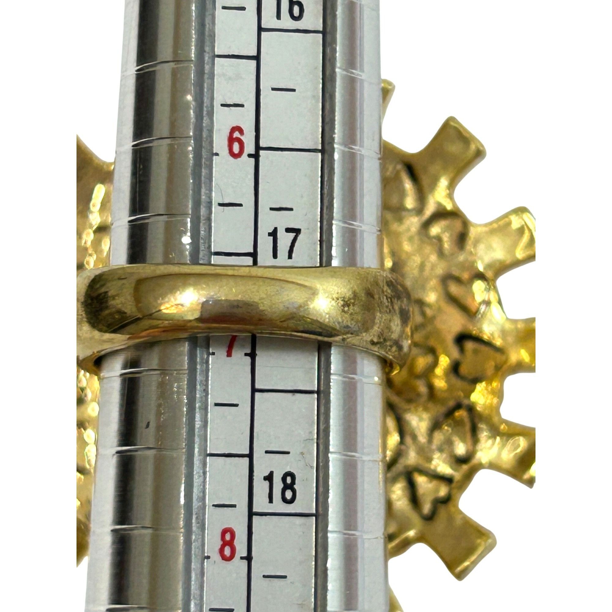 Betsey Johnson Betsy Johnson Tea Party Fashion Ring Vtg 7 Lucite Crystals G Size ONE SIZE - 3 Thumbnail