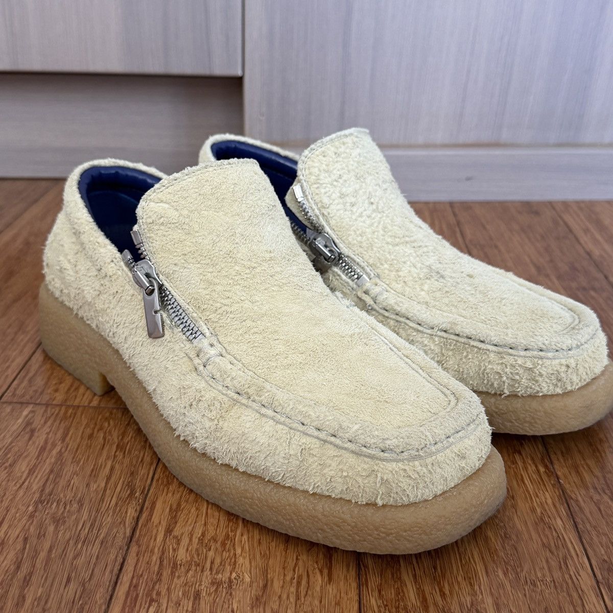 Burberry Suede Crepe Sole Loafers IT41.5 / US8.5 “Wool”