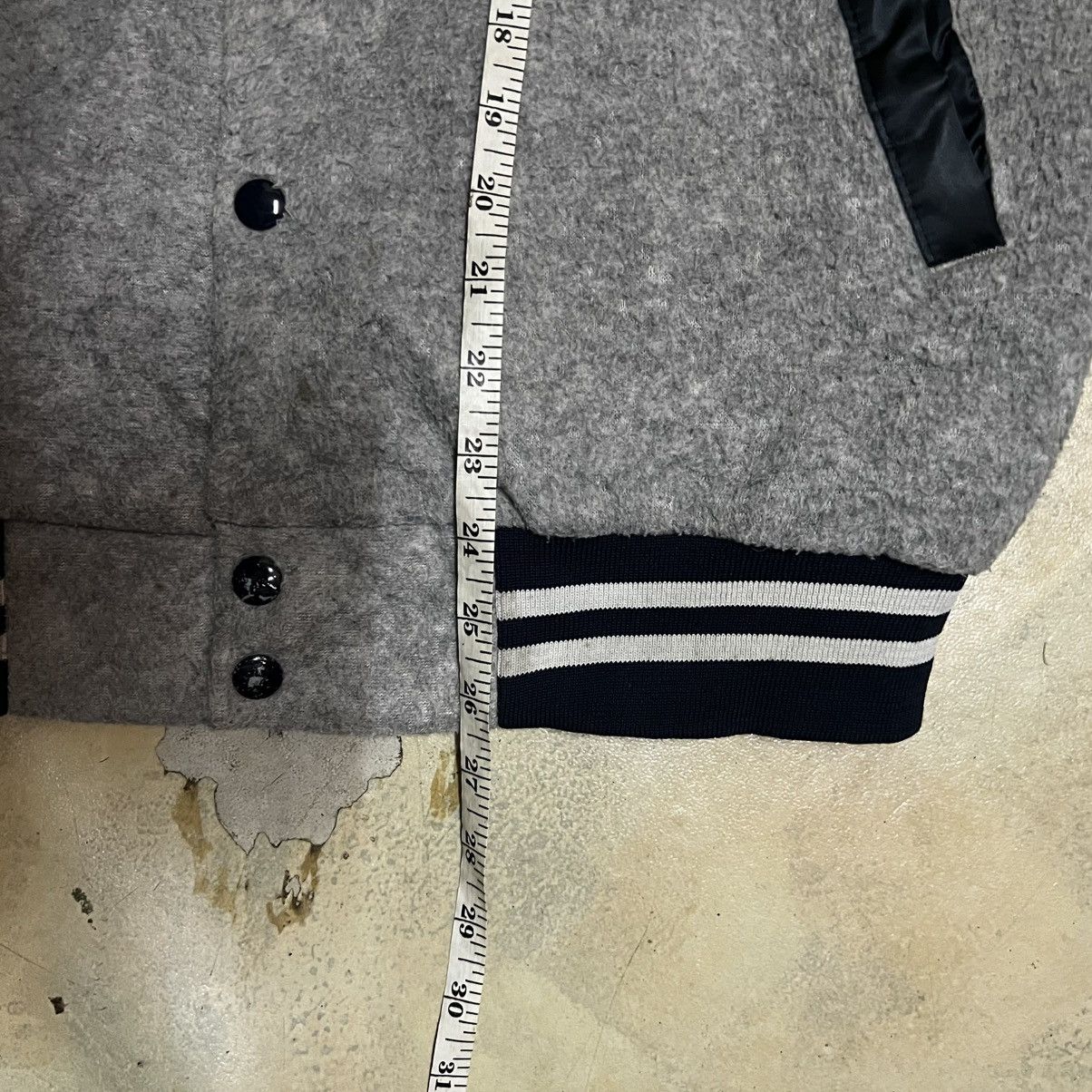 Japanese Brand Vintage HR Market Distressed Varsity Jacket Size US S / EU 44-46 / 1 - 14 Thumbnail