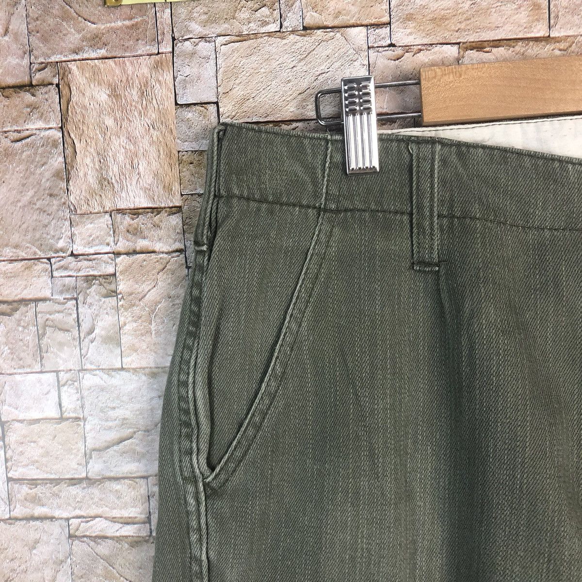 Japanese Brand Outreef Green tactical punk Cargo Multipocket Pants #A45 Size US 33 - 5 Thumbnail