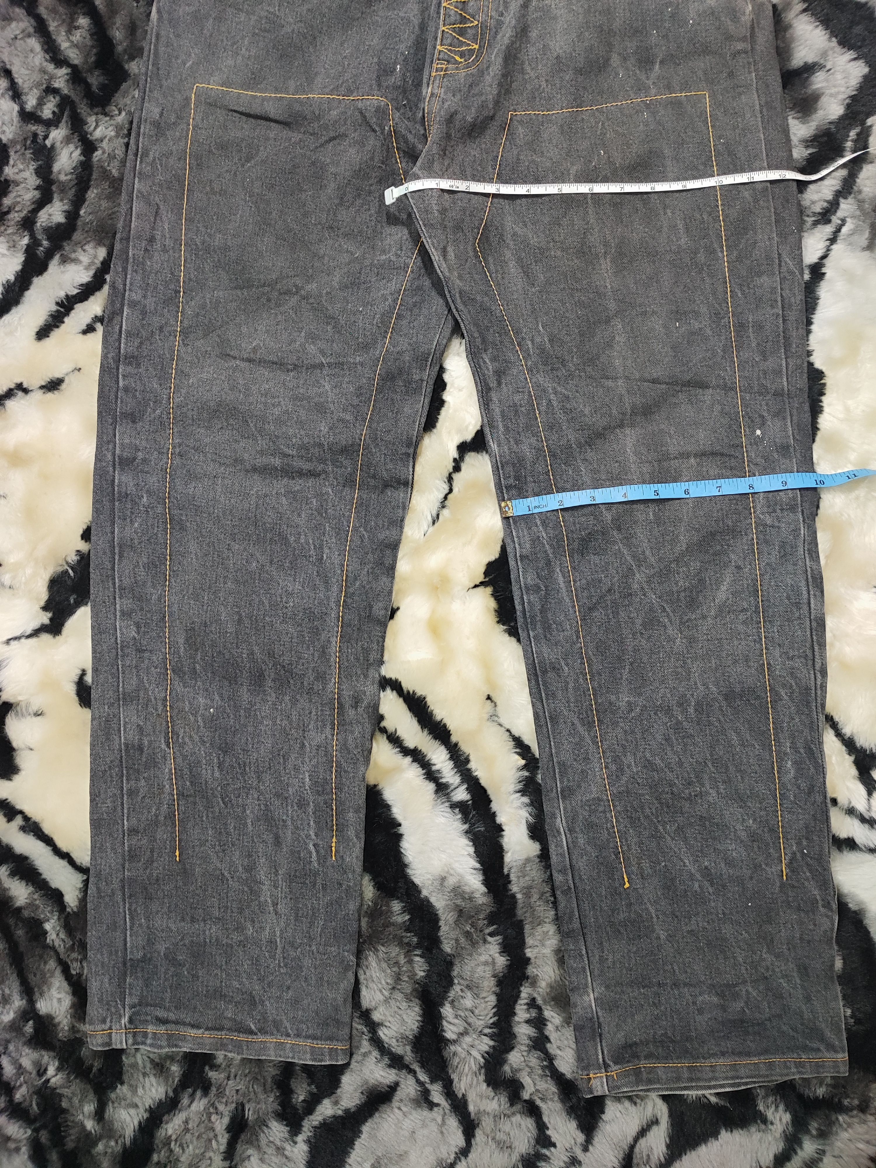 If Six Was Nine × Jean × Le Grande Bleu (L.G.B.) Double Knee Jeans Pants Japanese Size US 33 - 6 Thumbnail