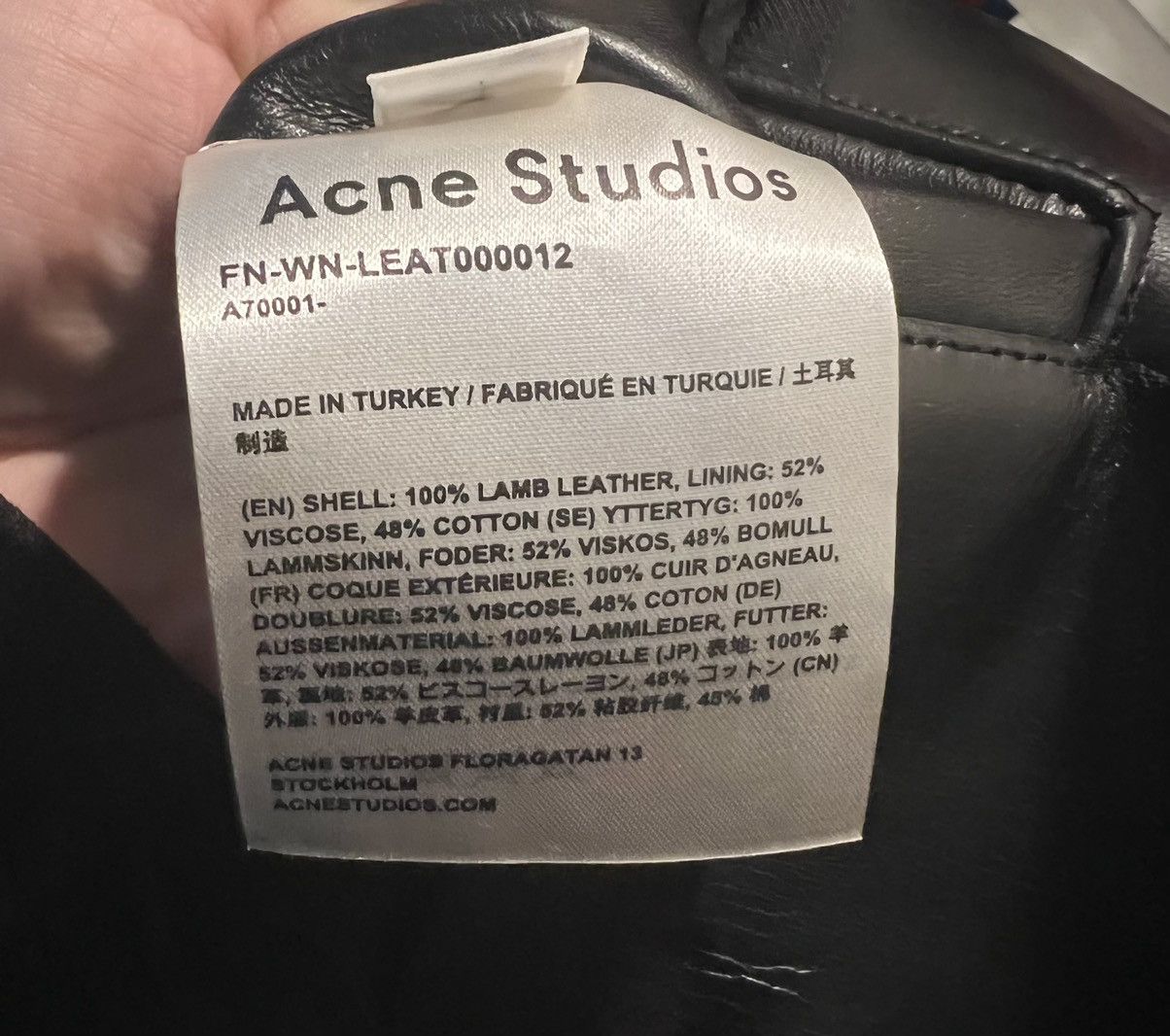 Acne Studios Acne Studios female leather jacket 32 XS NEW Size XS / US 0-2 / IT 36-38 - 16 Thumbnail
