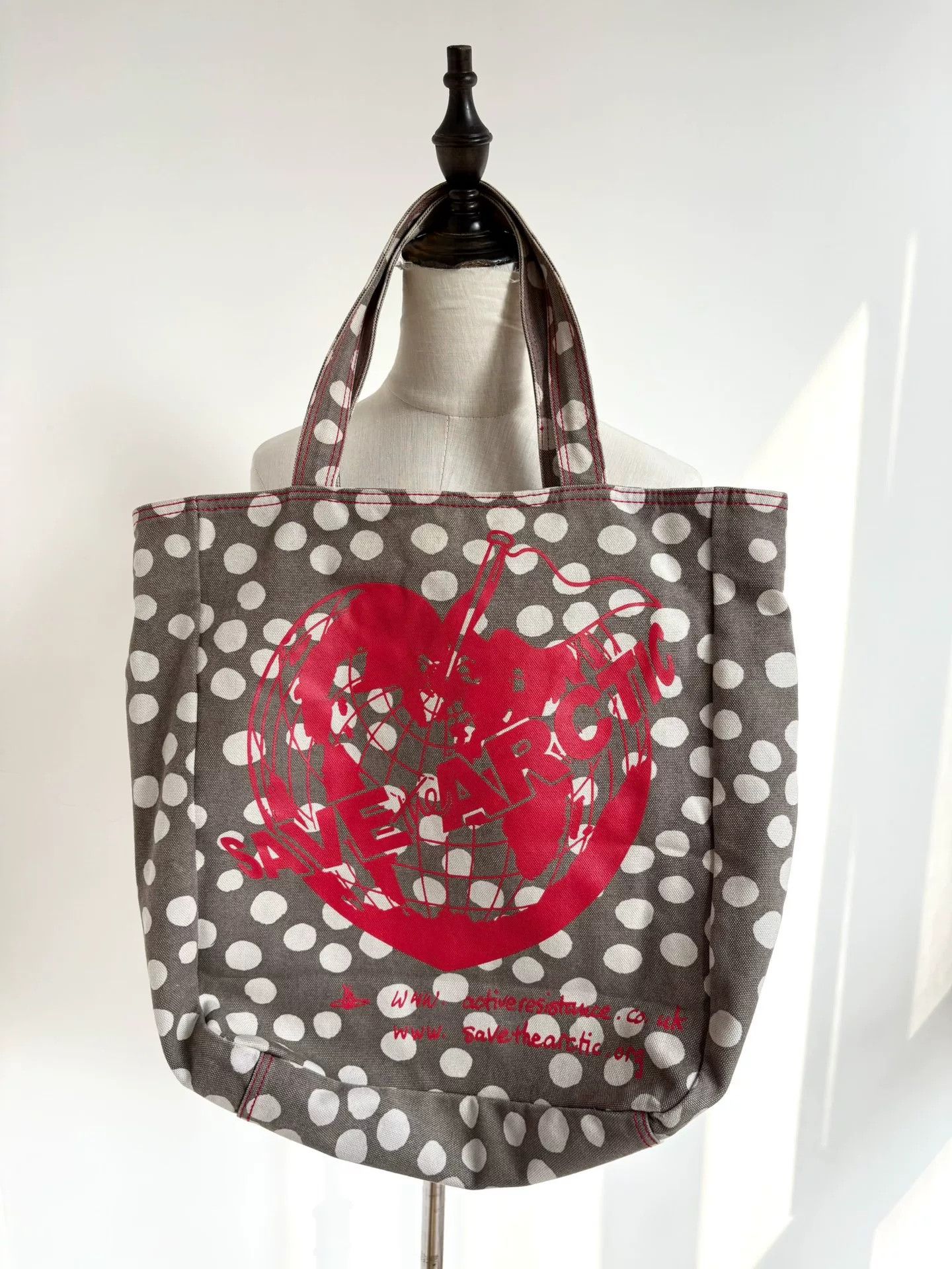 Vivienne Westwood Vivienne Westwood Vintage Polka Dot Canvas Handbag Size ONE SIZE - 1 Thumbnail