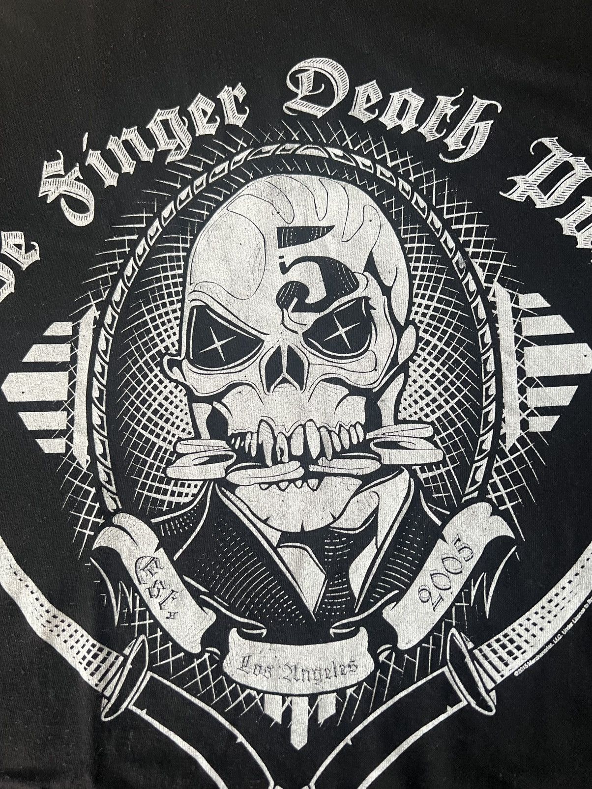 Alstyle × Band Tees Five Finger Death Punch Y2K skull head t shirt Size US XL / EU 56 / 4 - 7 Thumbnail