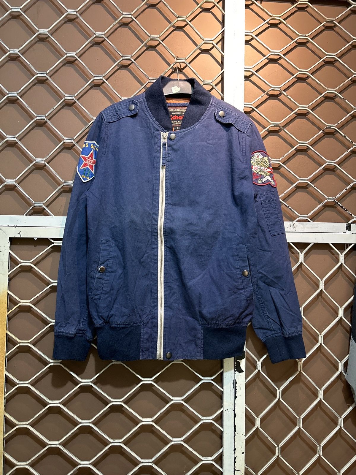 Schott Vintage “uss schott intermediate bomber jacket Size US S / EU 44-46 / 1 - 1 Thumbnail