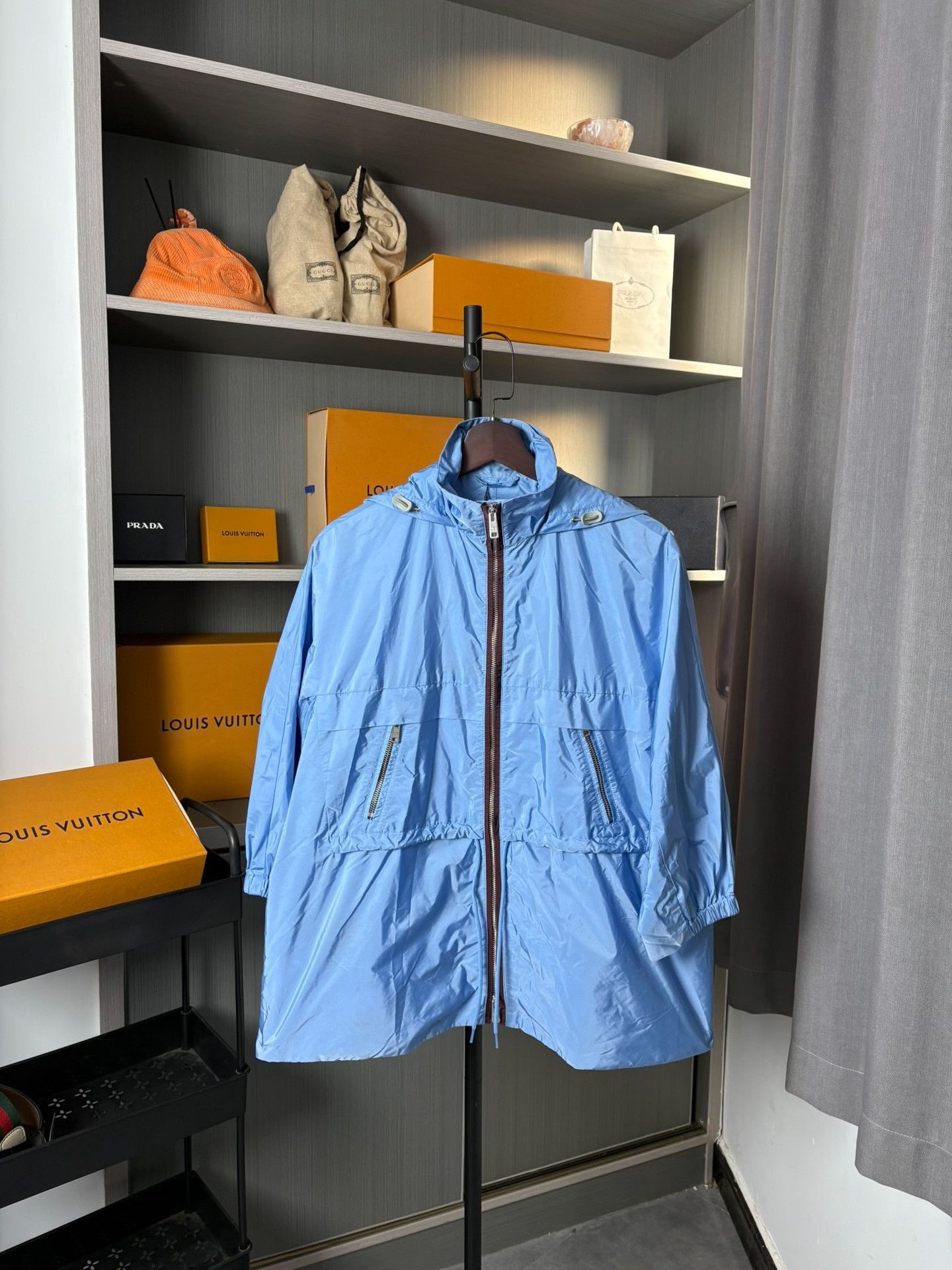 Prada Prada Blue Light Jacket 40 Men Size US M / EU 48-50 / 2 - 1 Thumbnail