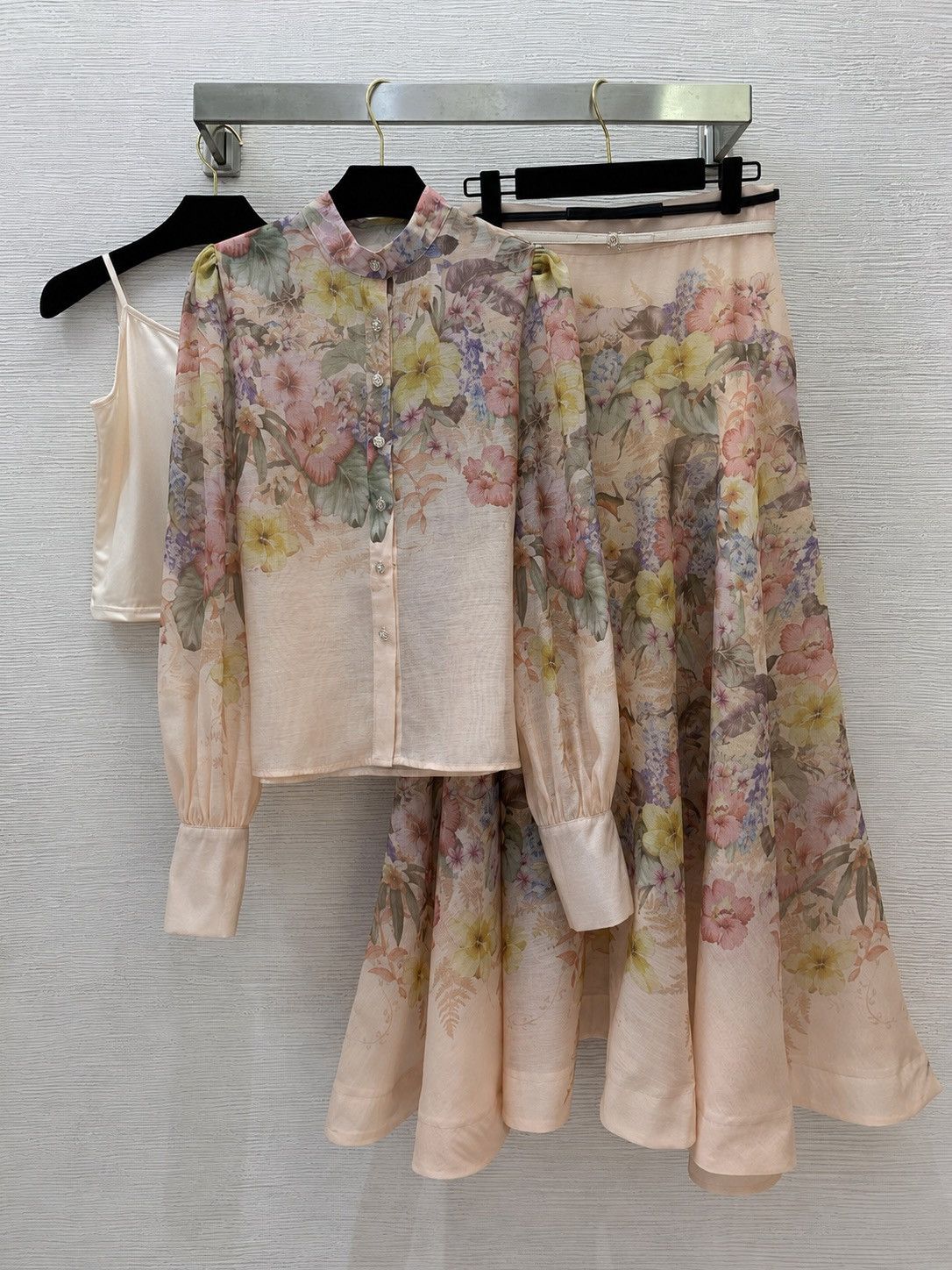 Zimmermann Zimmermann 3-Piece Floral Set|Maxi Skirt, Sheer Blouse |Belt Size L / US 10 / IT 46 - 4 Thumbnail