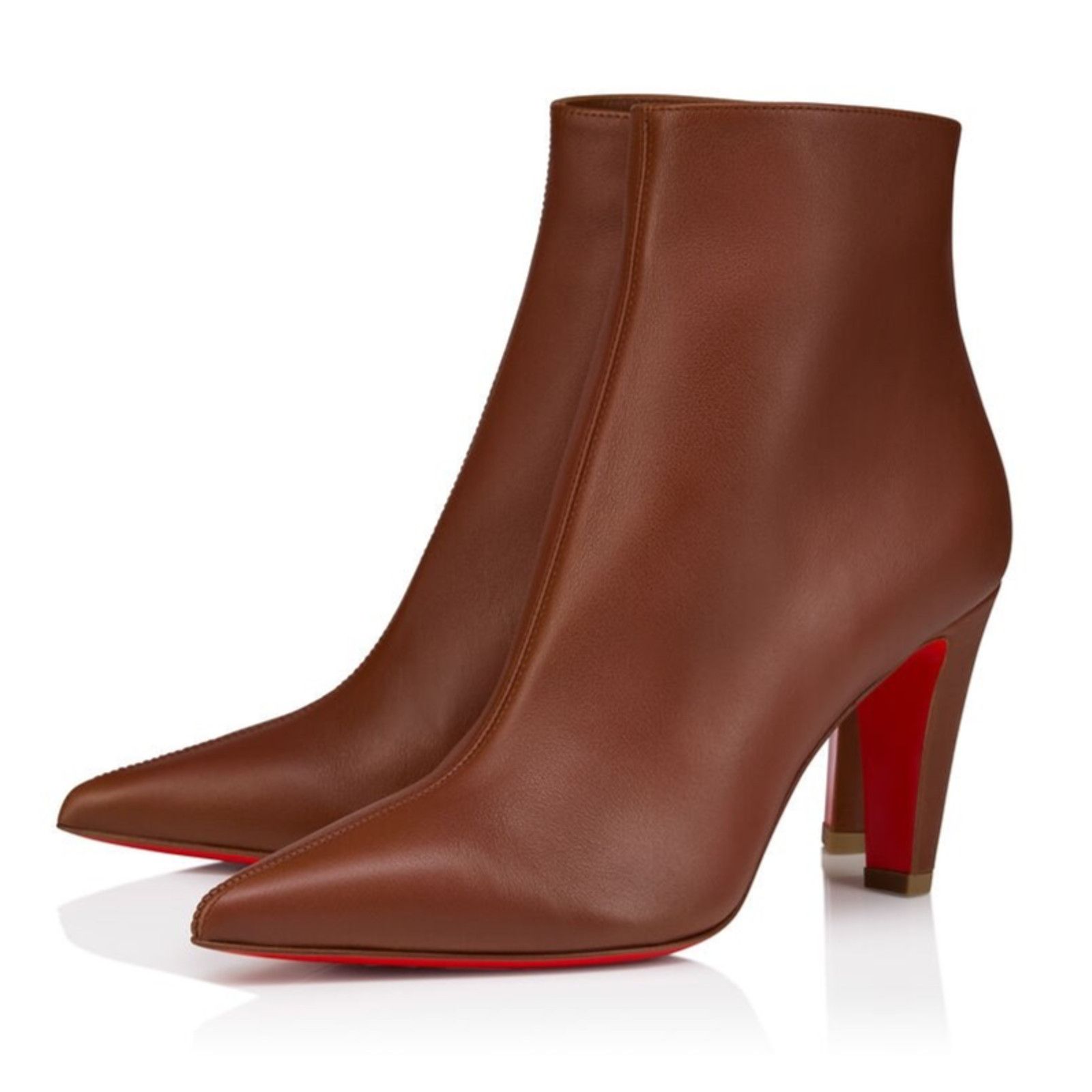 Christian Louboutin Christian Louboutin Vibella Booty 85 Brown Bootie 40.5 Size US 10.5 / IT 40.5 - 1 Thumbnail