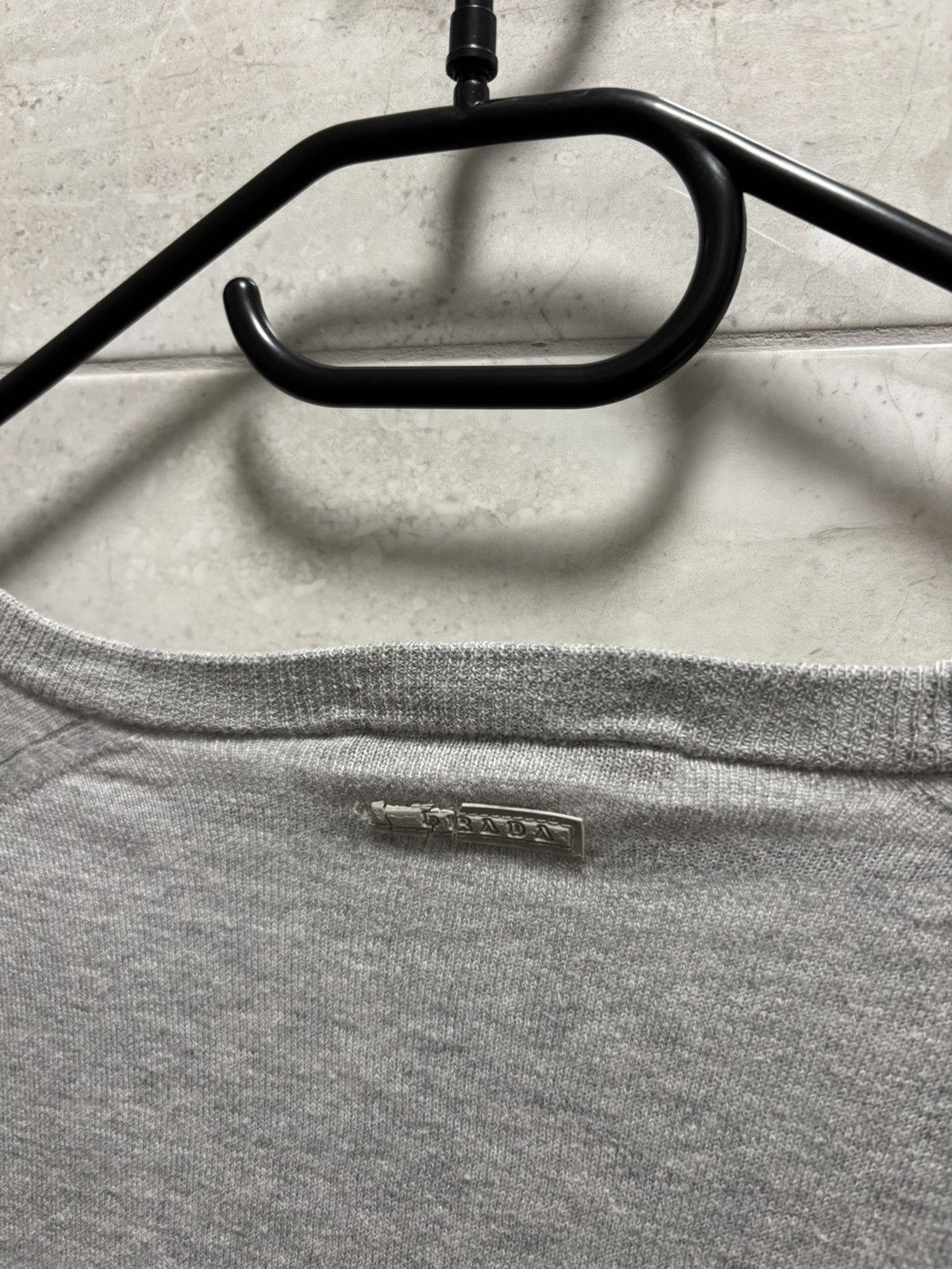 Prada Prada Sweater V-Neck White Tab Logo Back Size US M / EU 48-50 / 2 - 4 Thumbnail