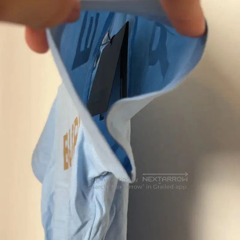 Burberry Burberry Men's Blue Cotton T-Shirt. Size US XXS / EU 40 - 4 Thumbnail