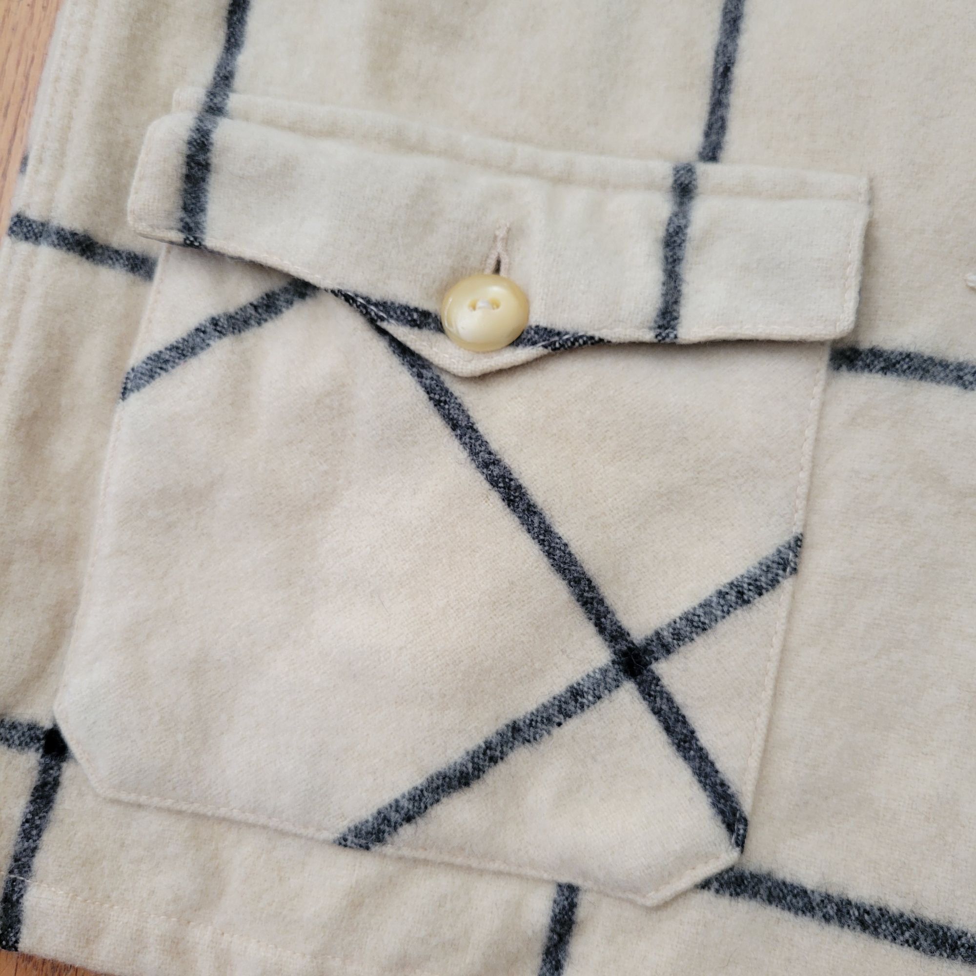 Vintage Vintage Timberline Wool Jacket Concordia S Cream Black Plaid Size S / US 4 / IT 40 - 4 Thumbnail