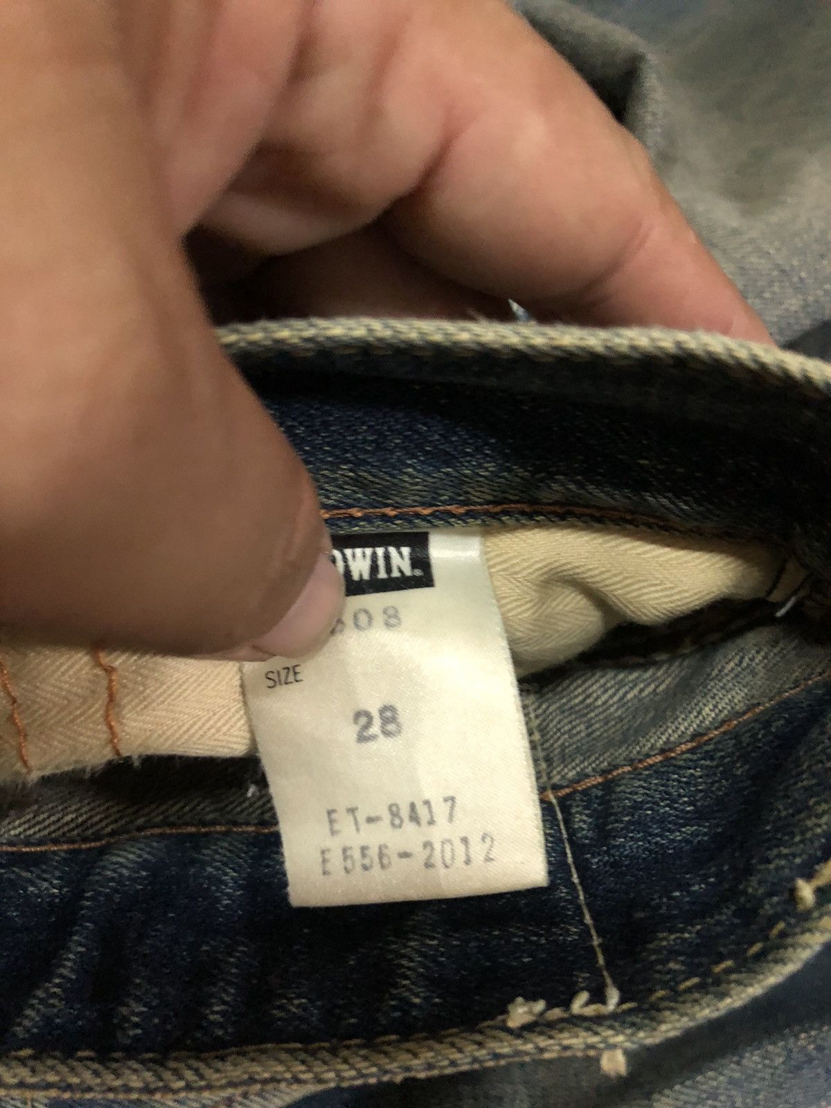 Edwin × If Six Was Nine × Le Grande Bleu (L.G.B.) Edwin Rusty Mud Max Distressed Denim Pants Size US 30 / EU 46 - 4 Thumbnail