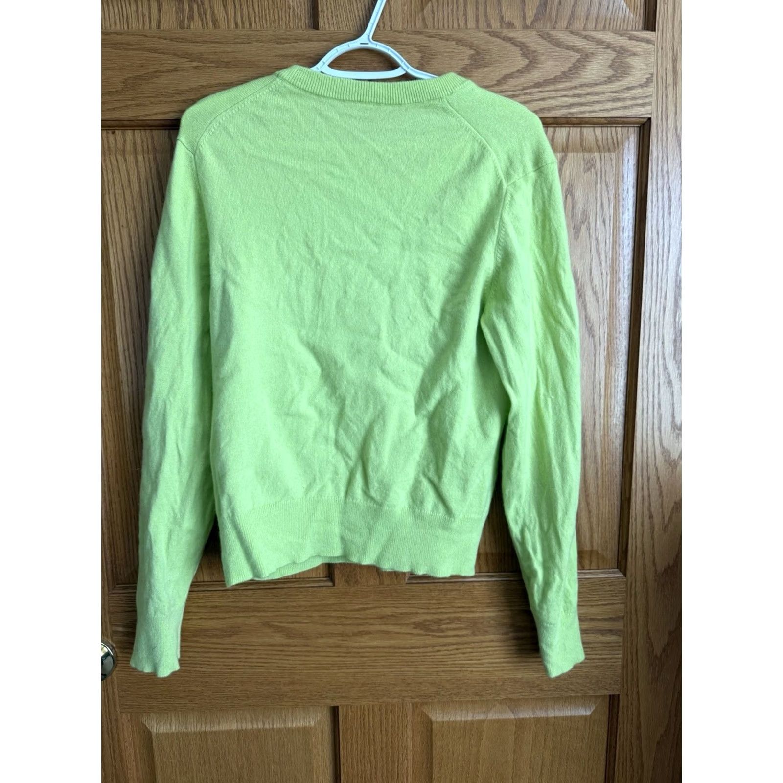 Vince Vince Sweater Green Cashmere Wool Blend Womens Large Luxury Knit Pullover Size L / US 10 / IT 46 - 2 Thumbnail