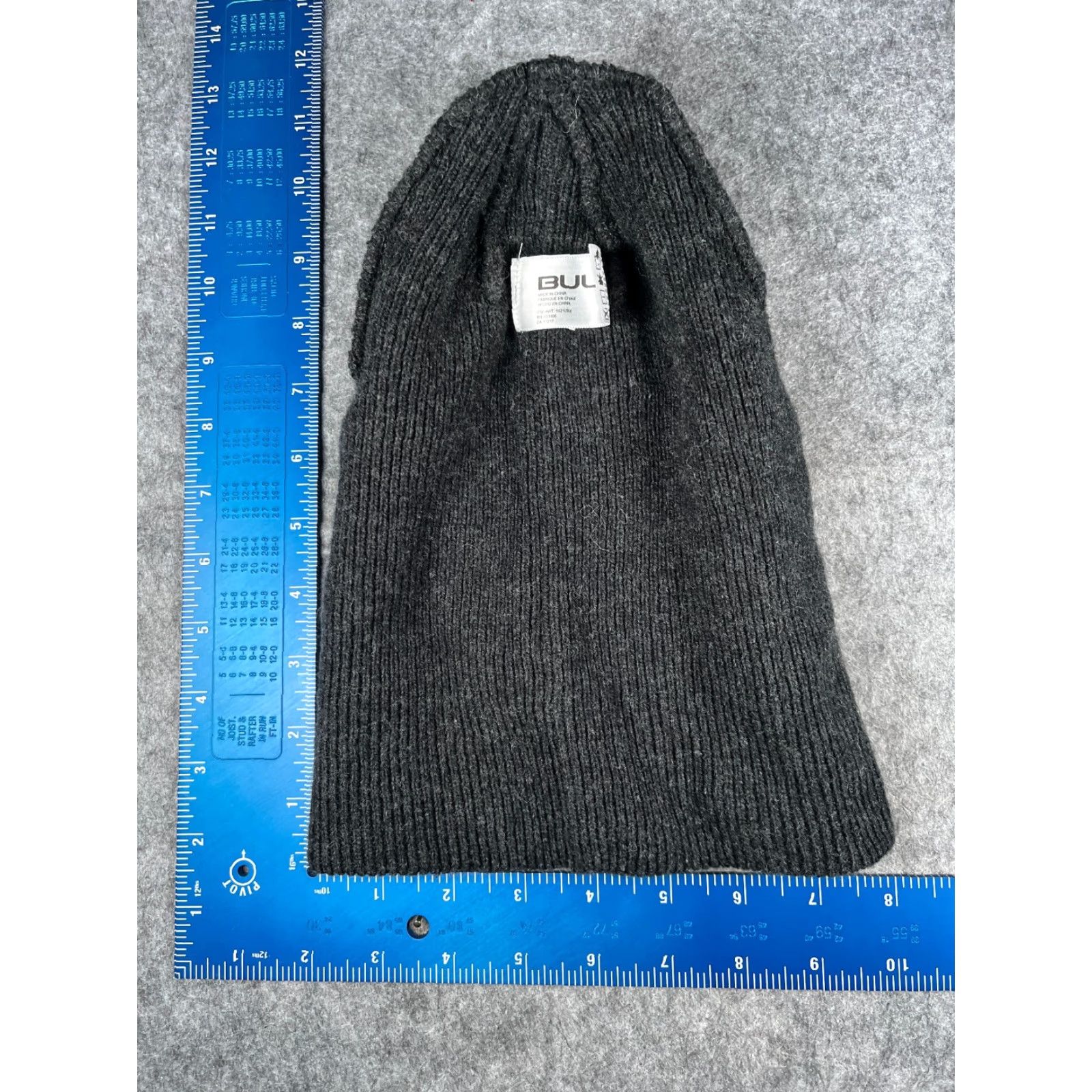 Vintage Bula Beanie Toque Adult One Size Dark Gray Knit Wool Acrylic Blend Made Canada Unisex Adults Beanie Gray Casual Workwear Outdoor Logo 90s? Size ONE SIZE - 6 Thumbnail
