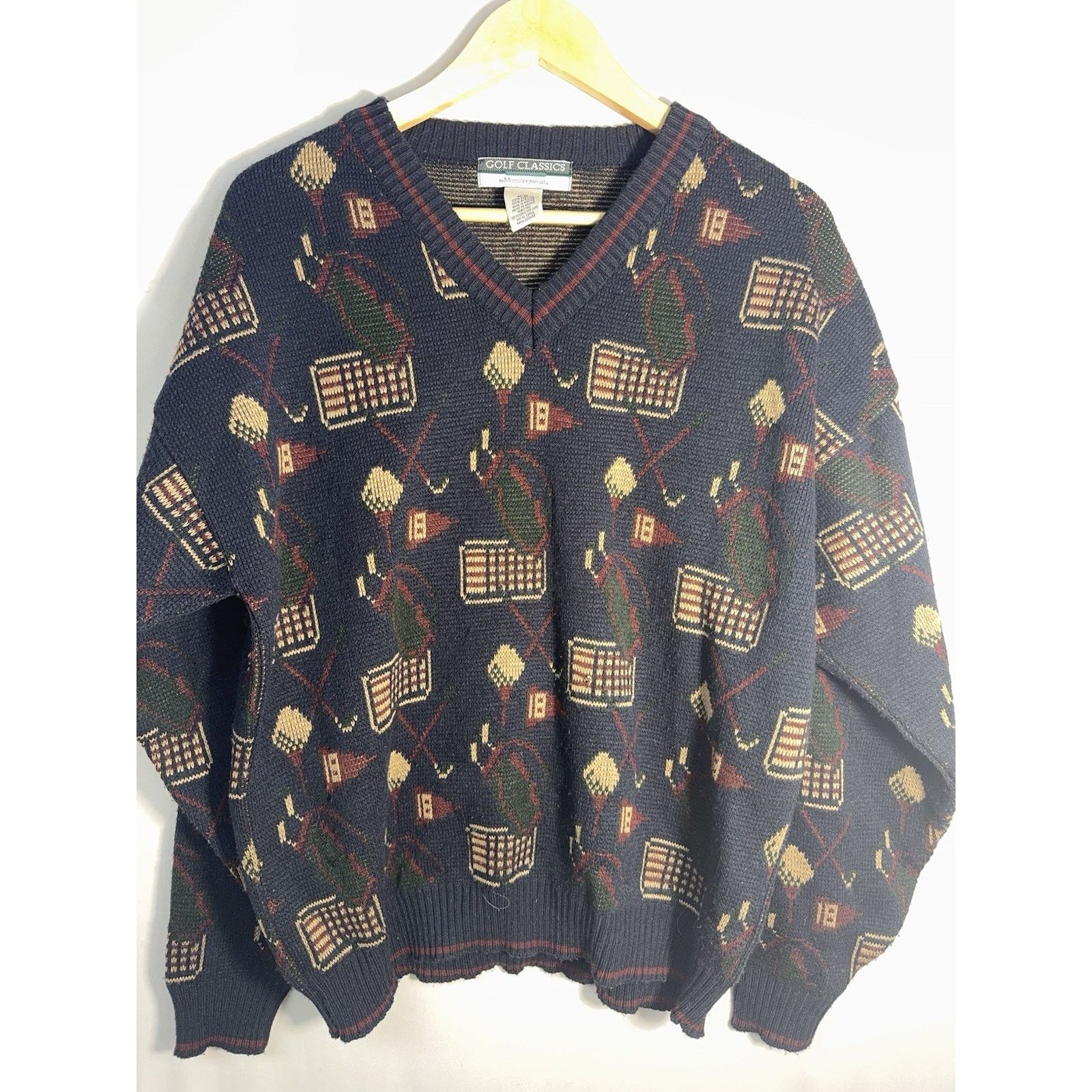 Other Vintage Golf Graphic Sweater Mens M 90s Dadcore Novelty Size US M / EU 48-50 / 2 - 1 Thumbnail