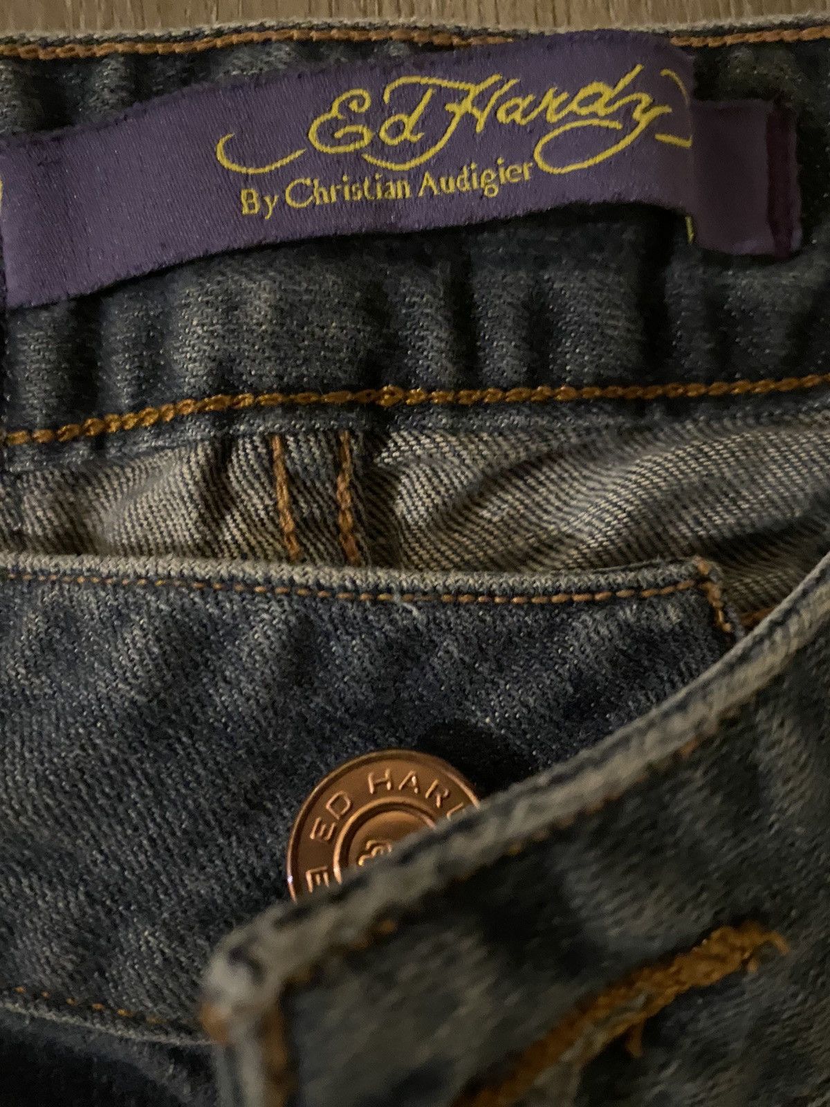 Ed Hardy × Vintage Y2k Ed Hardy Jeans Size US 29 - 7 Thumbnail