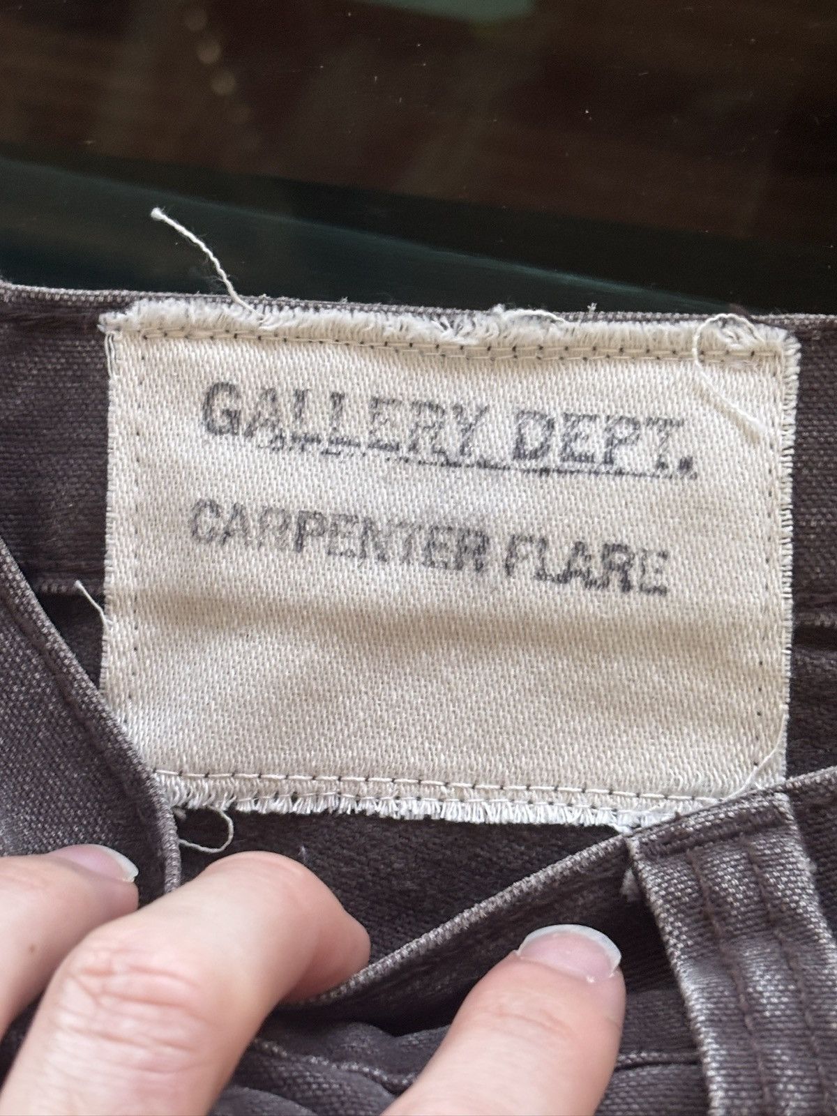 Gallery Dept. GALLERY DEPT | BROWN MOCHA PAINTER FLARE CARPENTERS Size US 29 - 13 Thumbnail