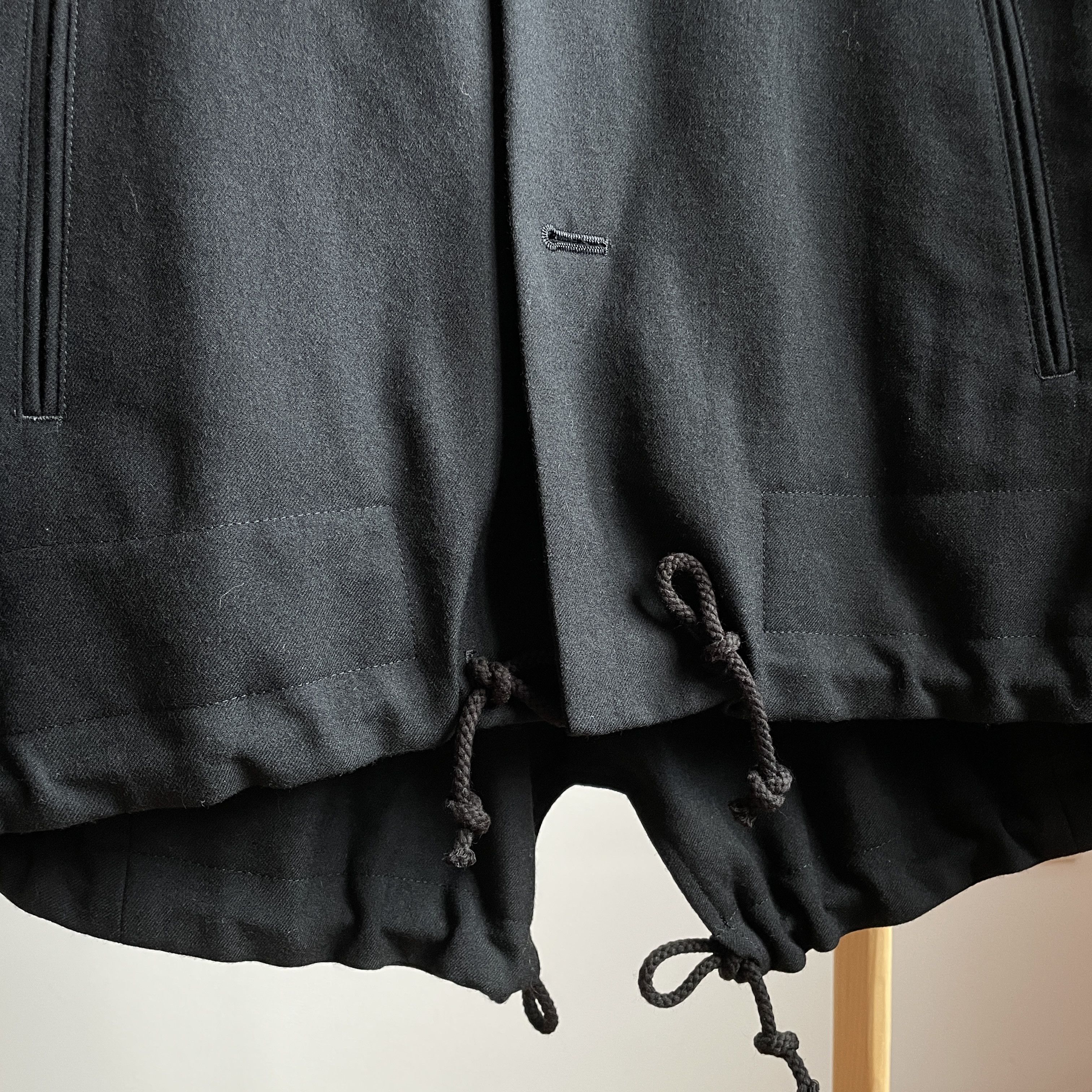 Yohji Yamamoto Y's Yohji Yamamoto AW 2010 Womens Drawstring Hem Wool Blazer Size M / US 6-8 / IT 42-44 - 7 Thumbnail