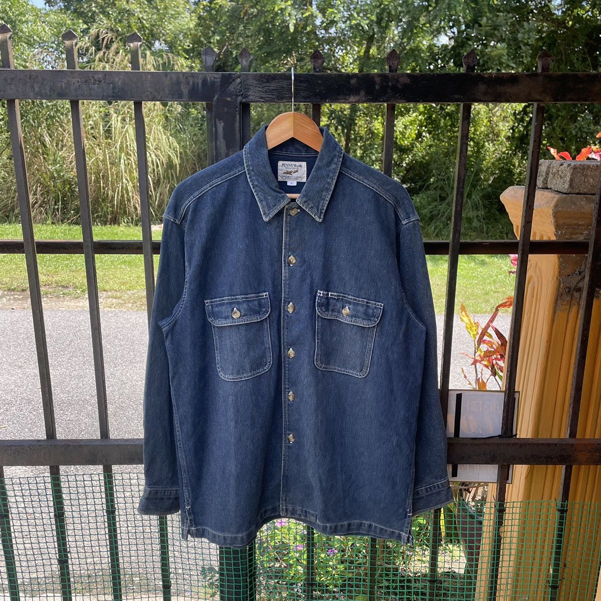 Designer × Japanese Brand 🔥🔥Penny Worth Double Pocket Corduroi Denim Chore Jacket Size US M / EU 48-50 / 2 - 1 Thumbnail