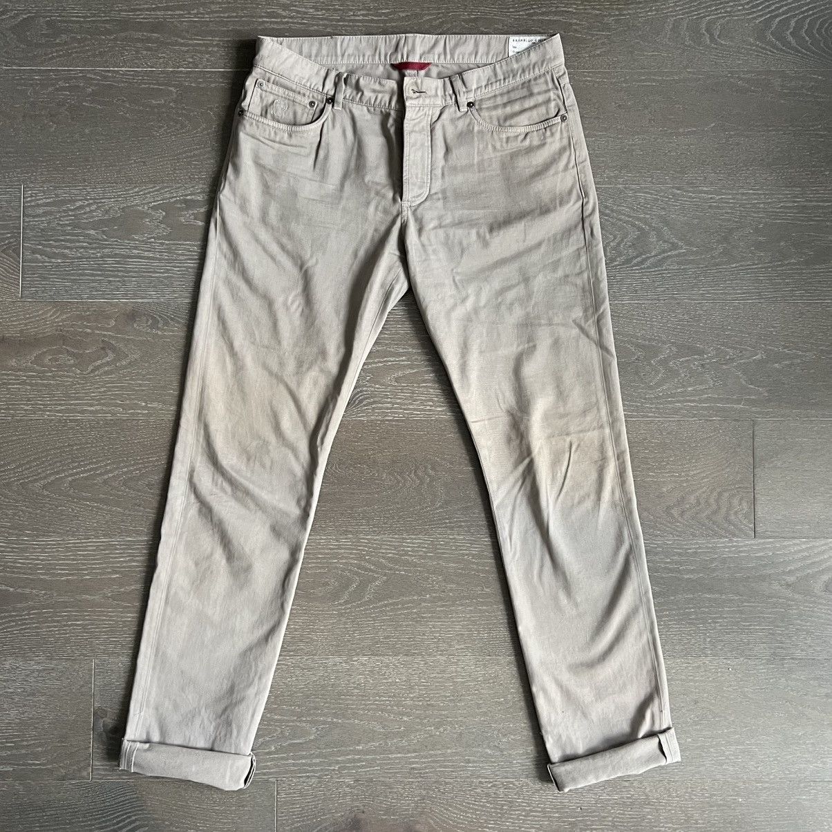 Brunello Cucinelli Soft Cotton Pants 34x32 (IT 50) Size US 32 / EU 48 - 1 Thumbnail