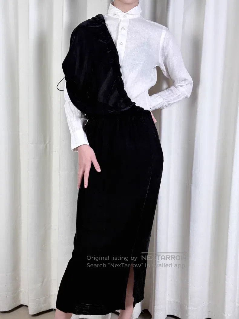 Other Comme des Garcons Crushed Velvet Overalls Skirt Size M / US 6-8 / IT 42-44 - 3 Thumbnail
