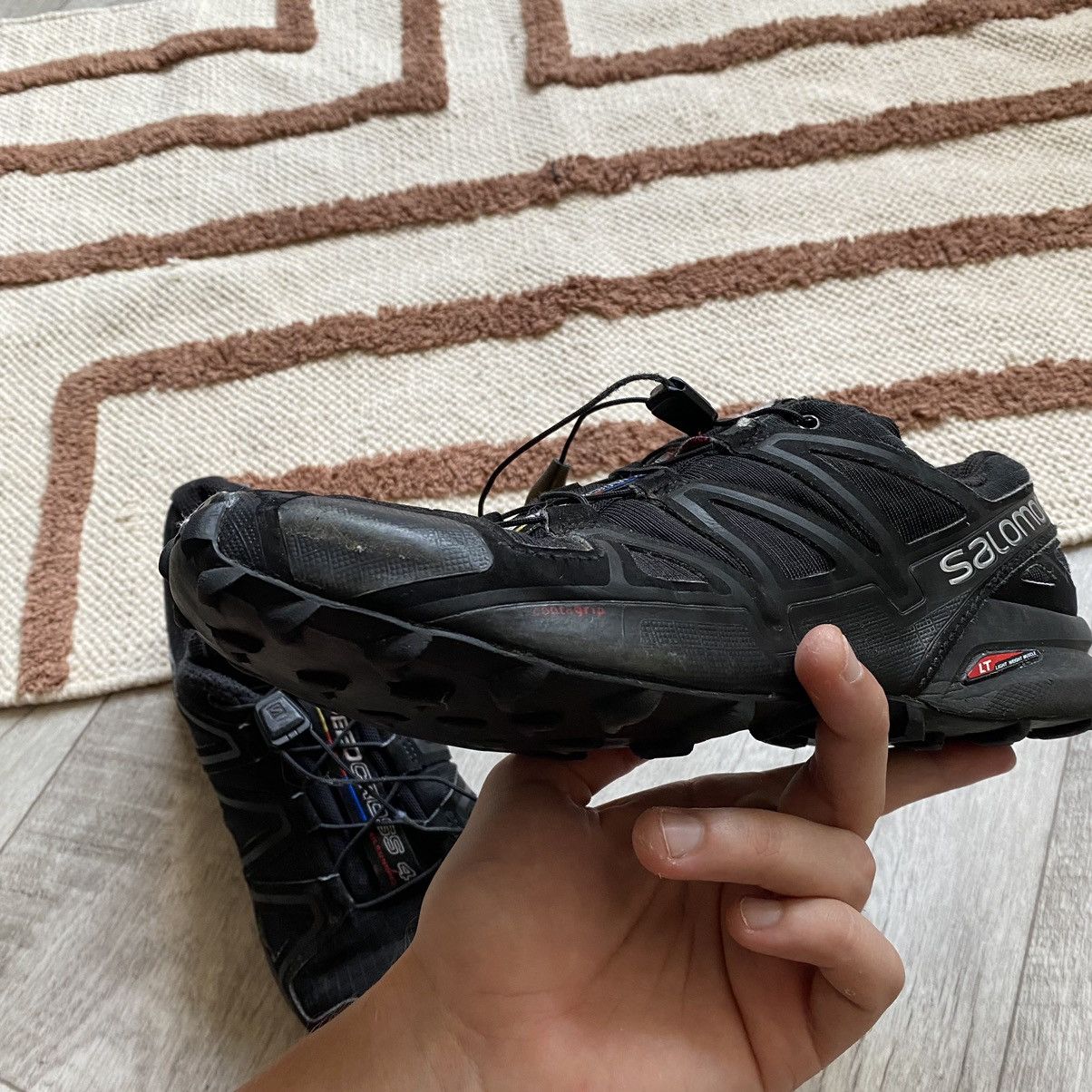 Salomon SALOMON SPEED CROSS 4 TOTAL BLACK SHOES Size US 7 / EU 40 - 5 Thumbnail