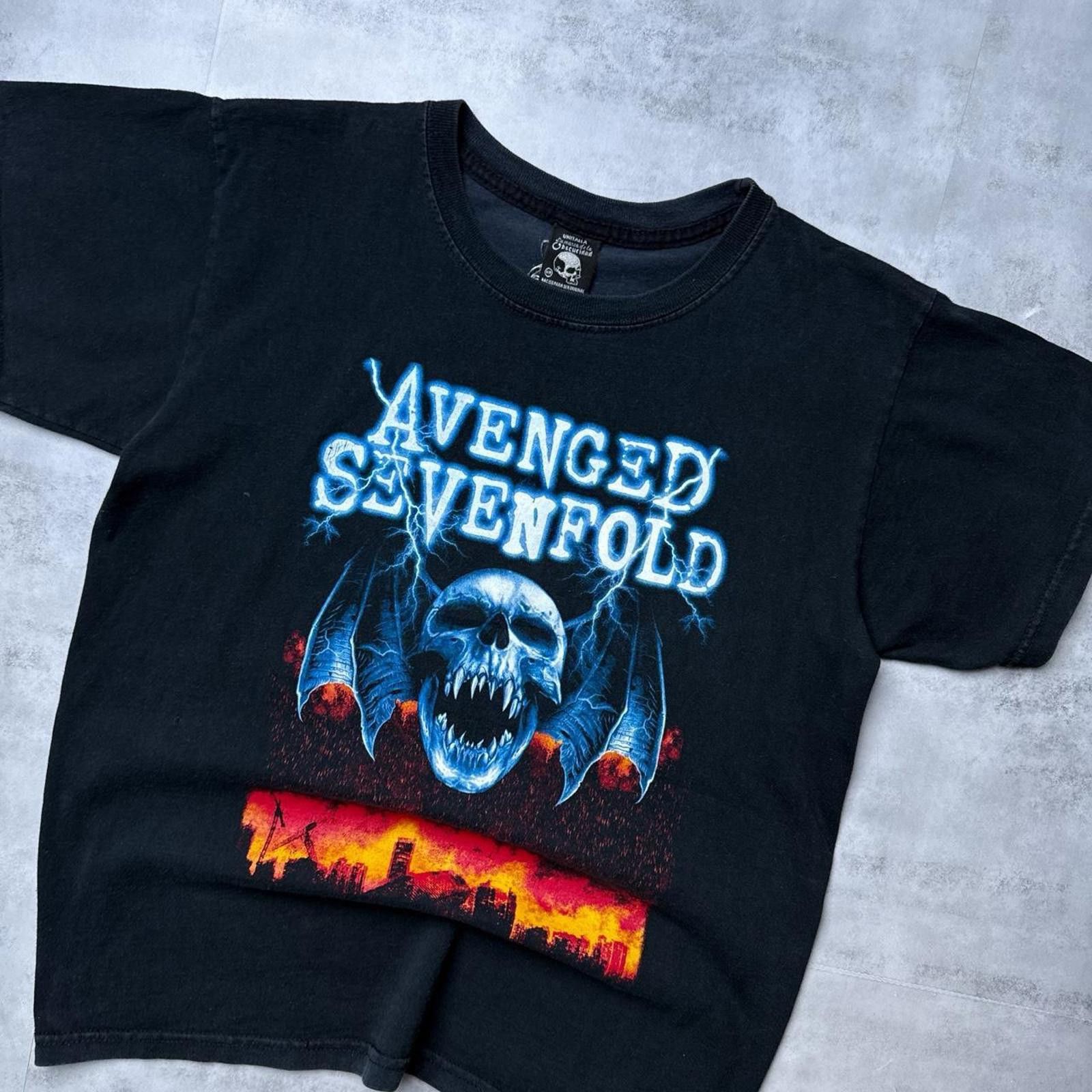 Other Y2K Avenged Sevenfold 00s Skull Thunder t shirt Size US M / EU 48-50 / 2 - 3 Thumbnail