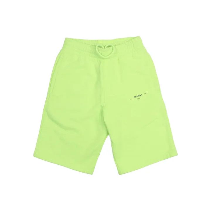 Off-White OFF-WHITE Green Casual Elastic Waist Shorts 0079 Size US 26 / EU 42 - 1 Thumbnail