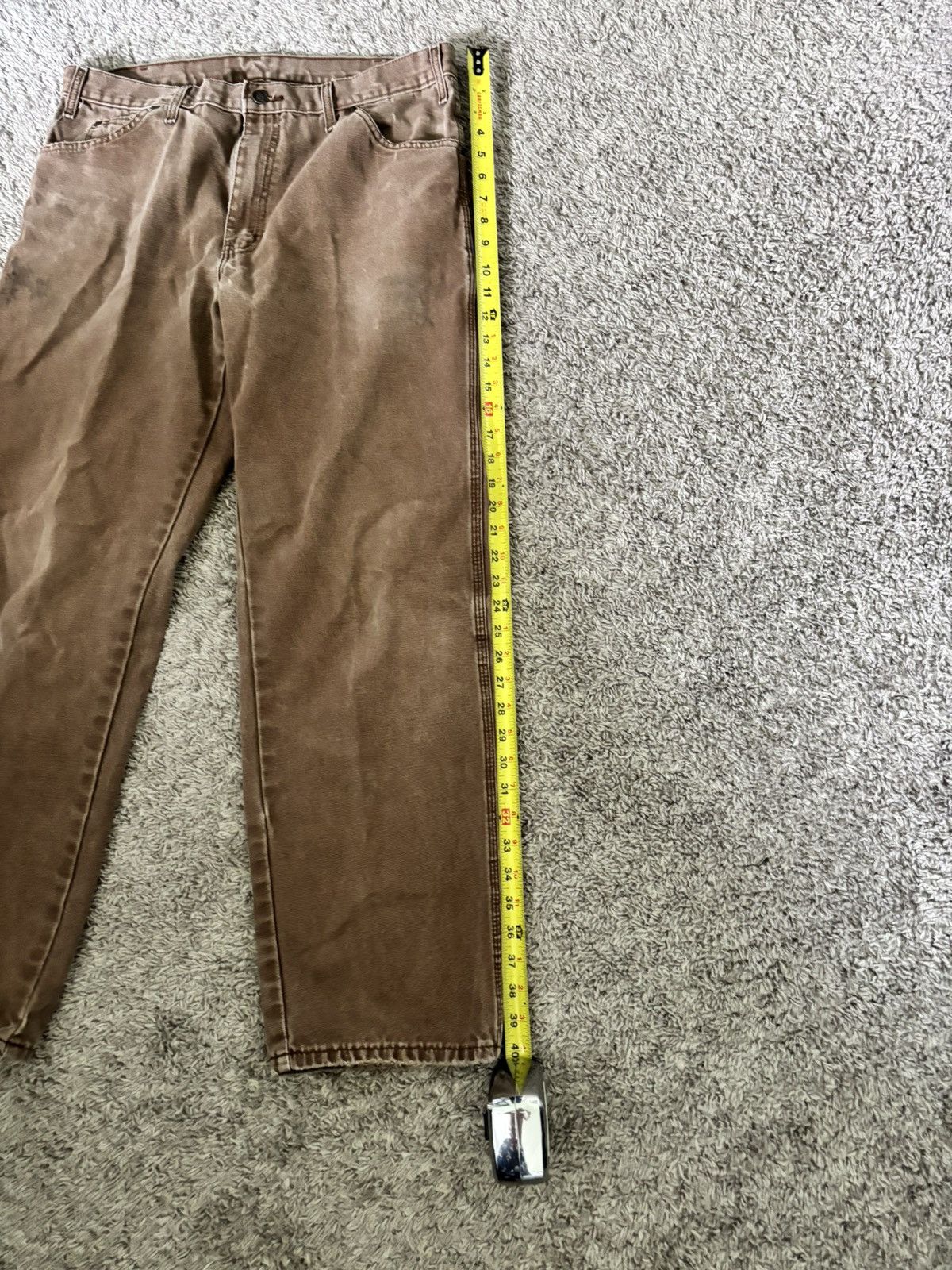 Dickies Vintage 70s dickies brown pants! Grail Size US 34 / EU 50 - 4 Thumbnail