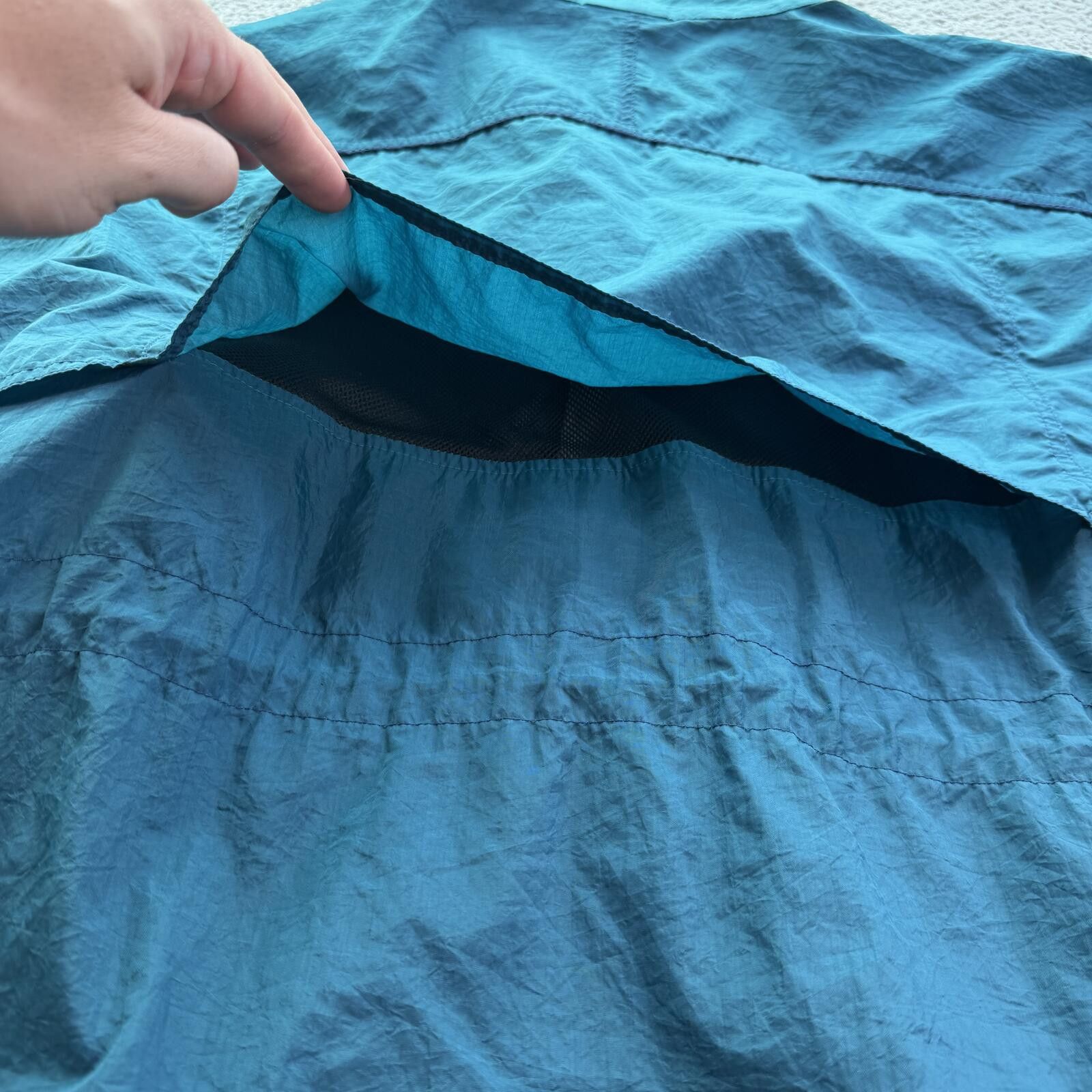 Reebok Vintage 90s Reebok Teal Nylon Windbreaker Jacket Womens L Size L / US 10 / IT 46 - 7 Thumbnail